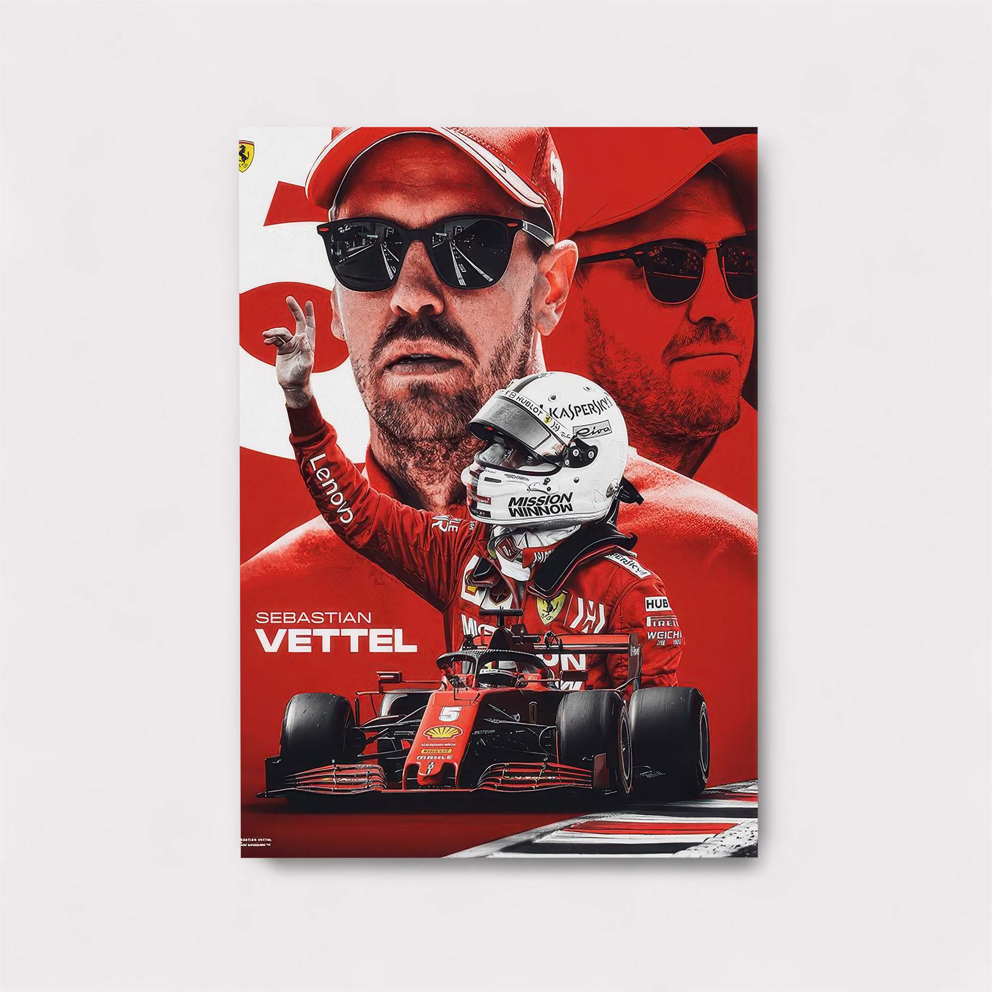 Vettel Victorious Safe Wall Magnetic / M