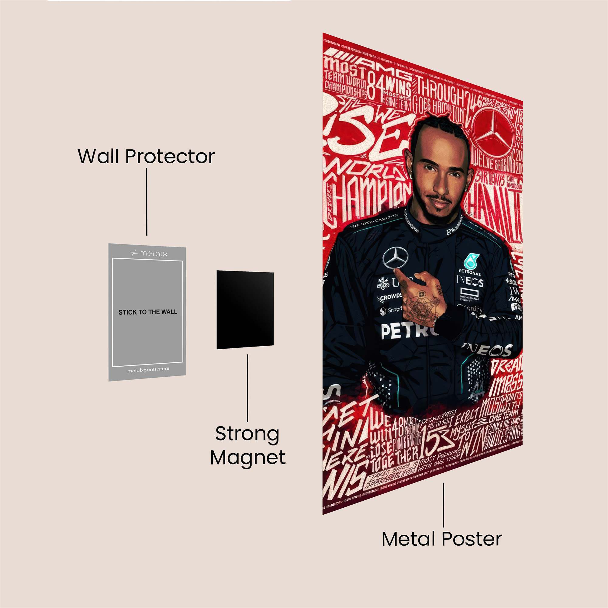 Hamilton Triumphant Safe Wall Magnetic / M