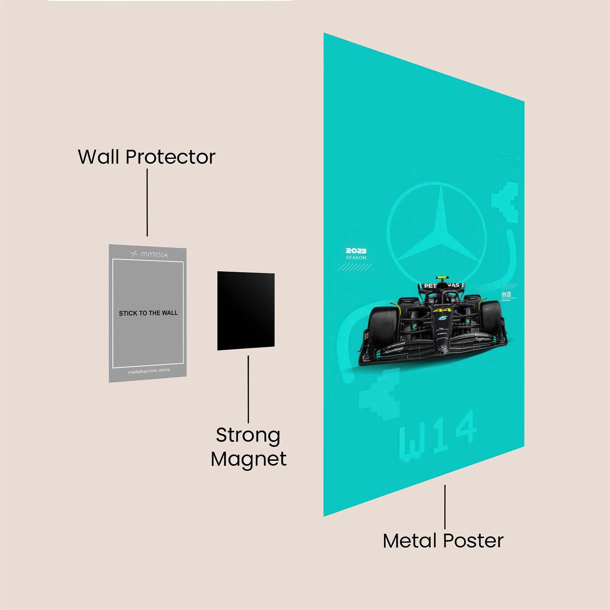 Mercedes Majestic Safe Wall Magnetic / M