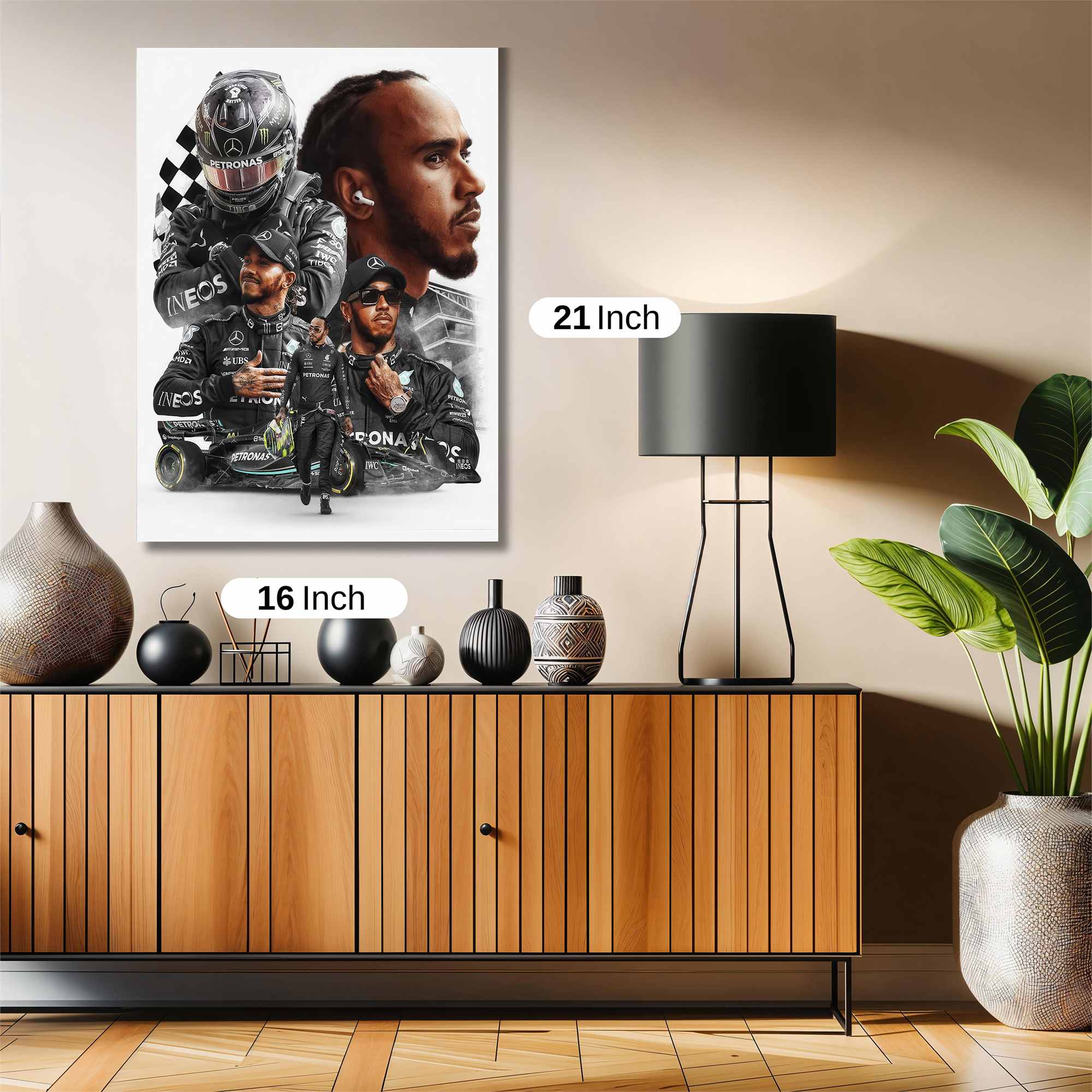 Hamilton Reflective Safe Wall Magnetic / M