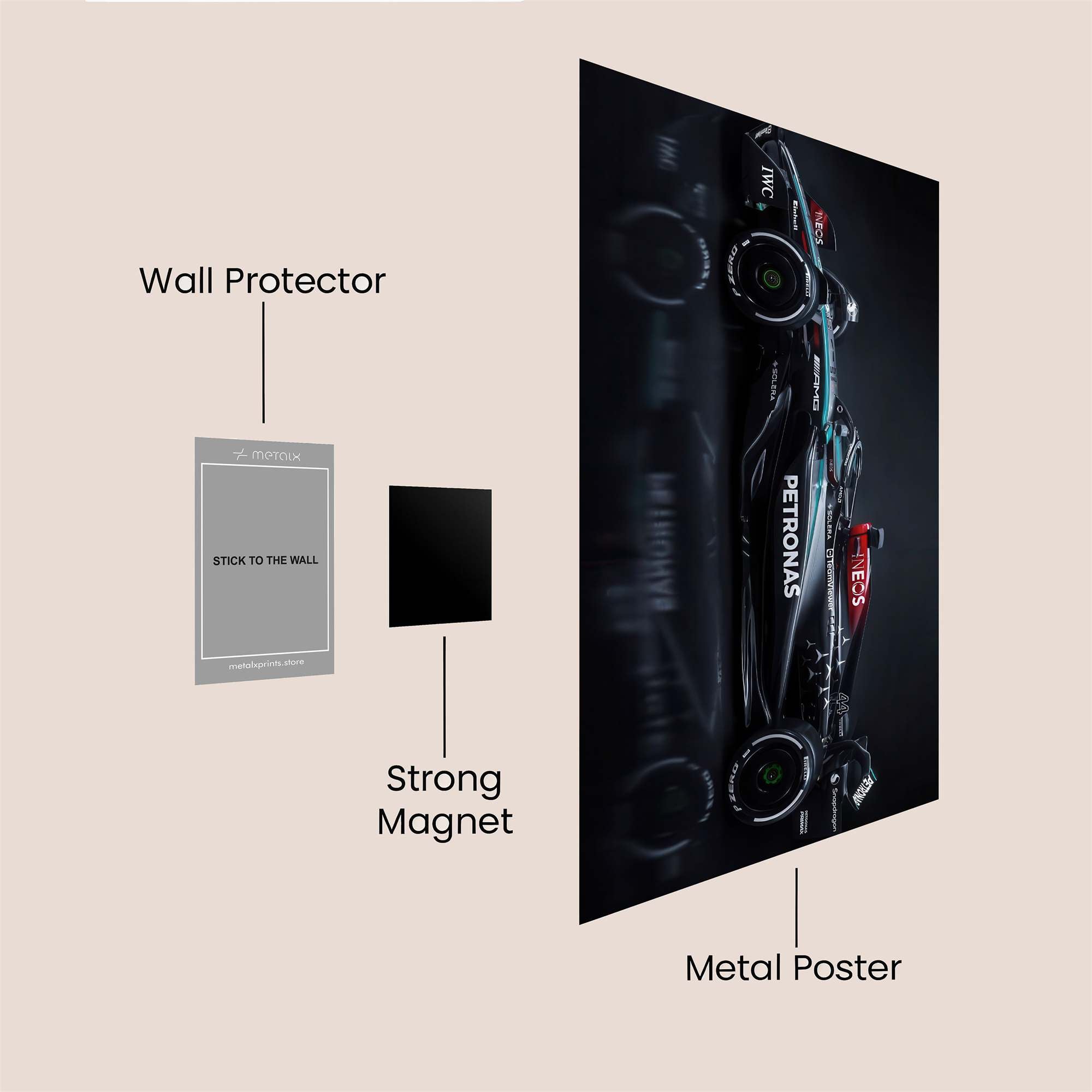Mercedes Elegance Safe Wall Magnetic / M