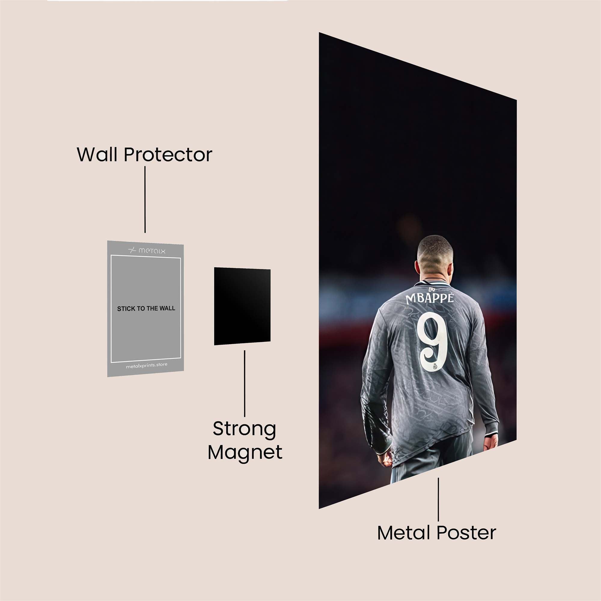 Mbapp? Solitude Safe Wall Magnetic / M