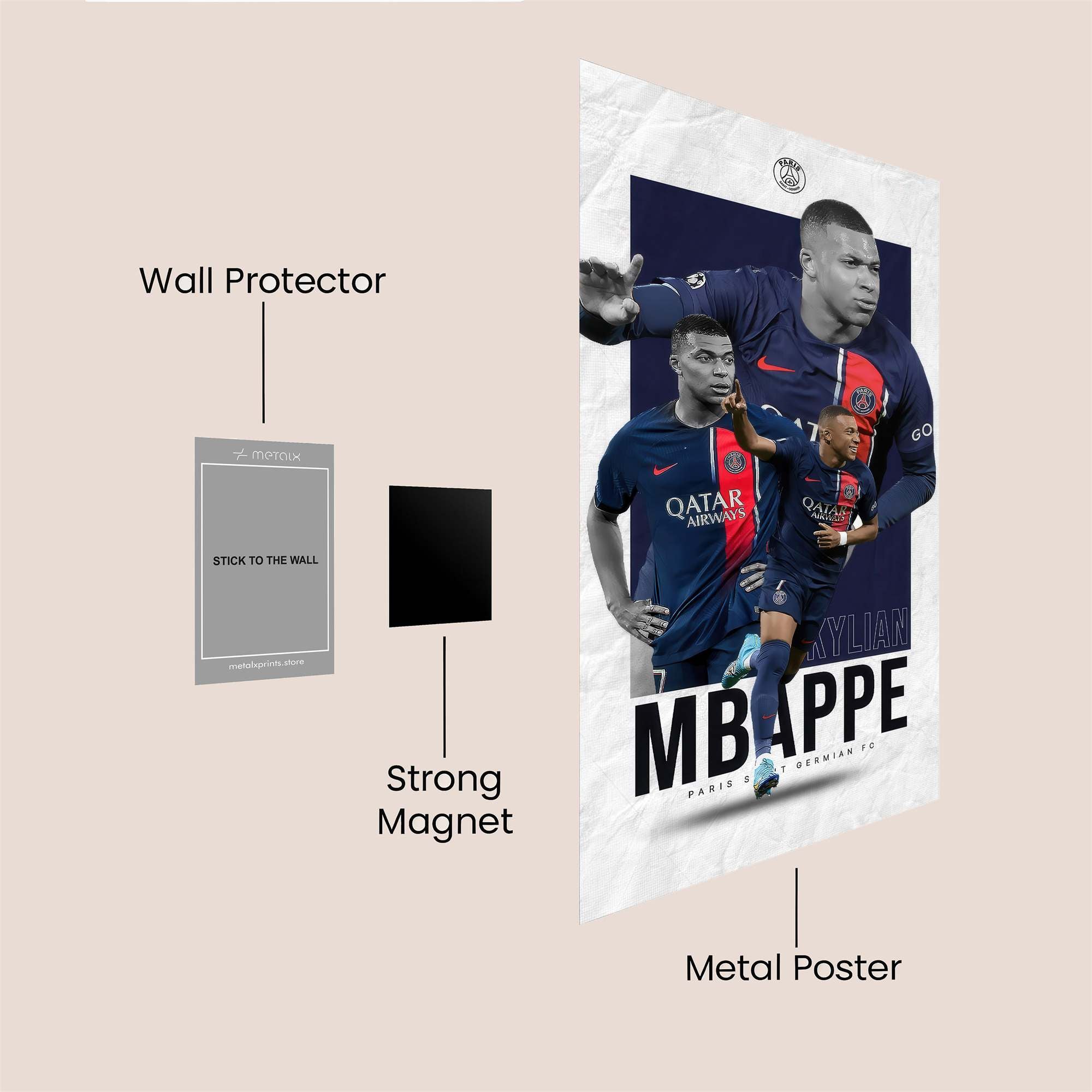 Mbappe Dynamic Safe Wall Magnetic / M