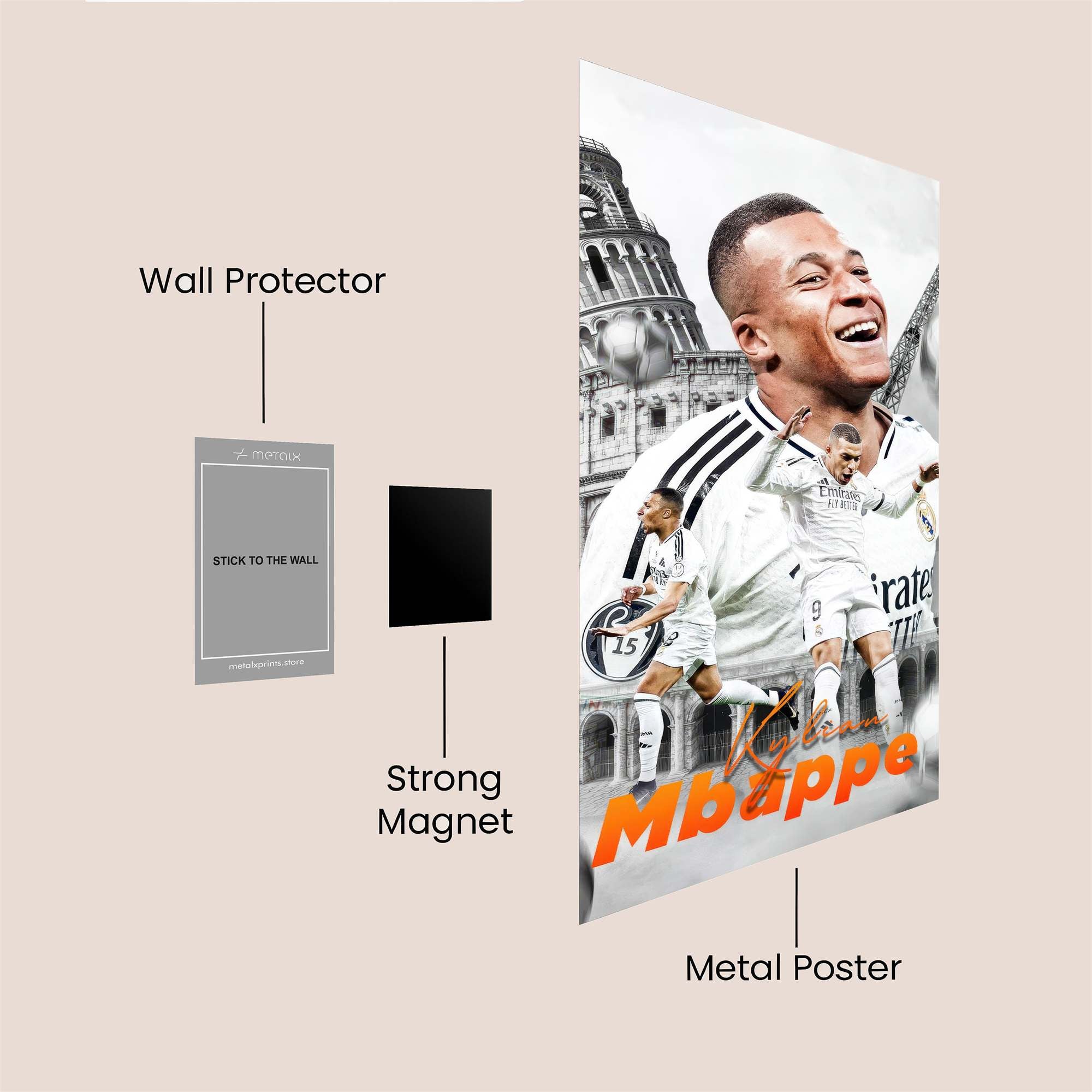 Kylian Triumphant Safe Wall Magnetic / M
