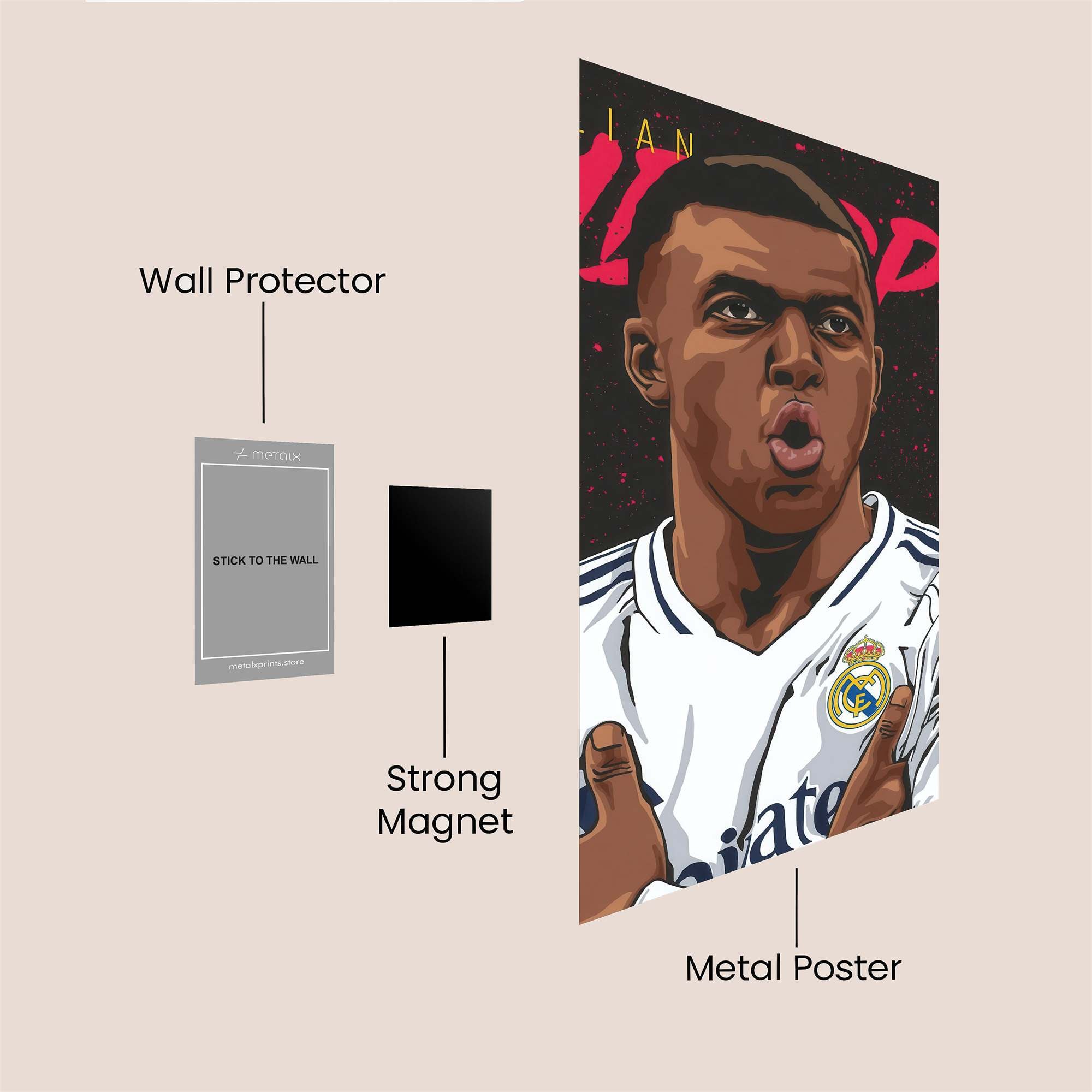 Kylian Ecstatic Safe Wall Magnetic / M
