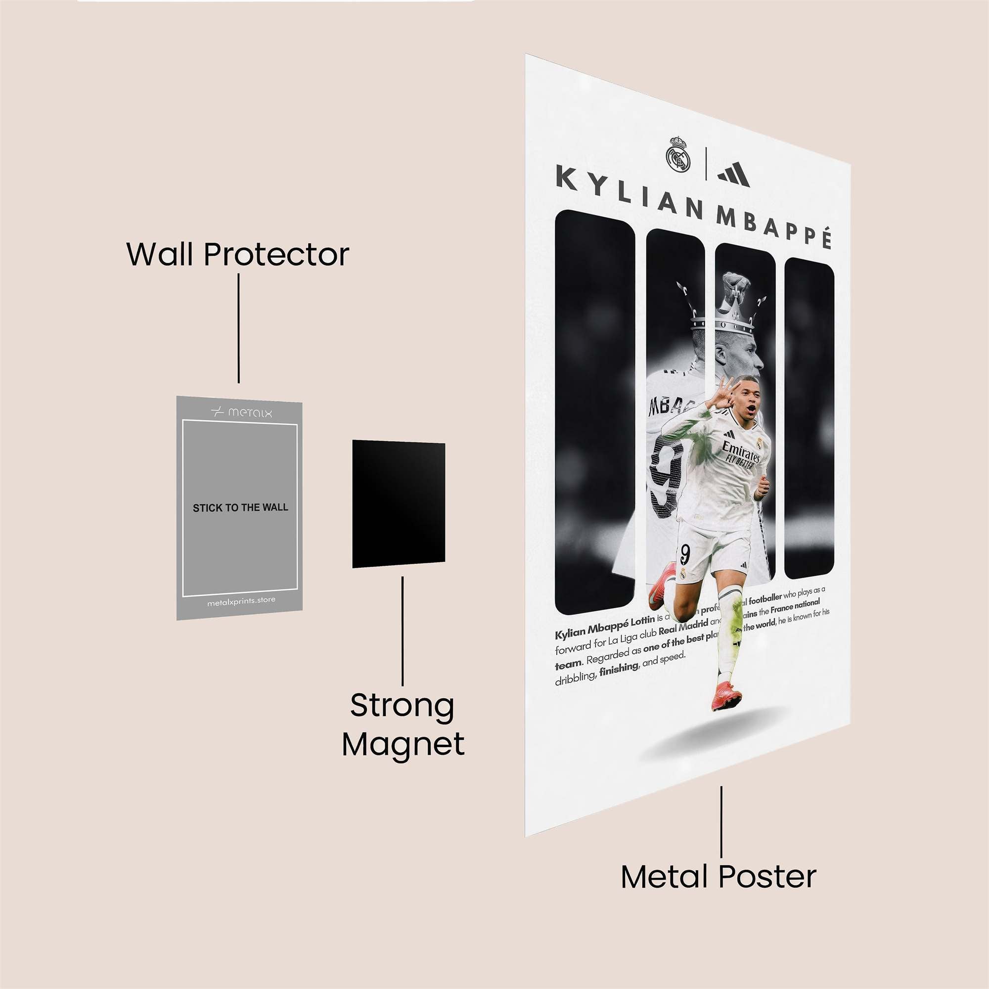 Mbapp? Majestic Safe Wall Magnetic / M