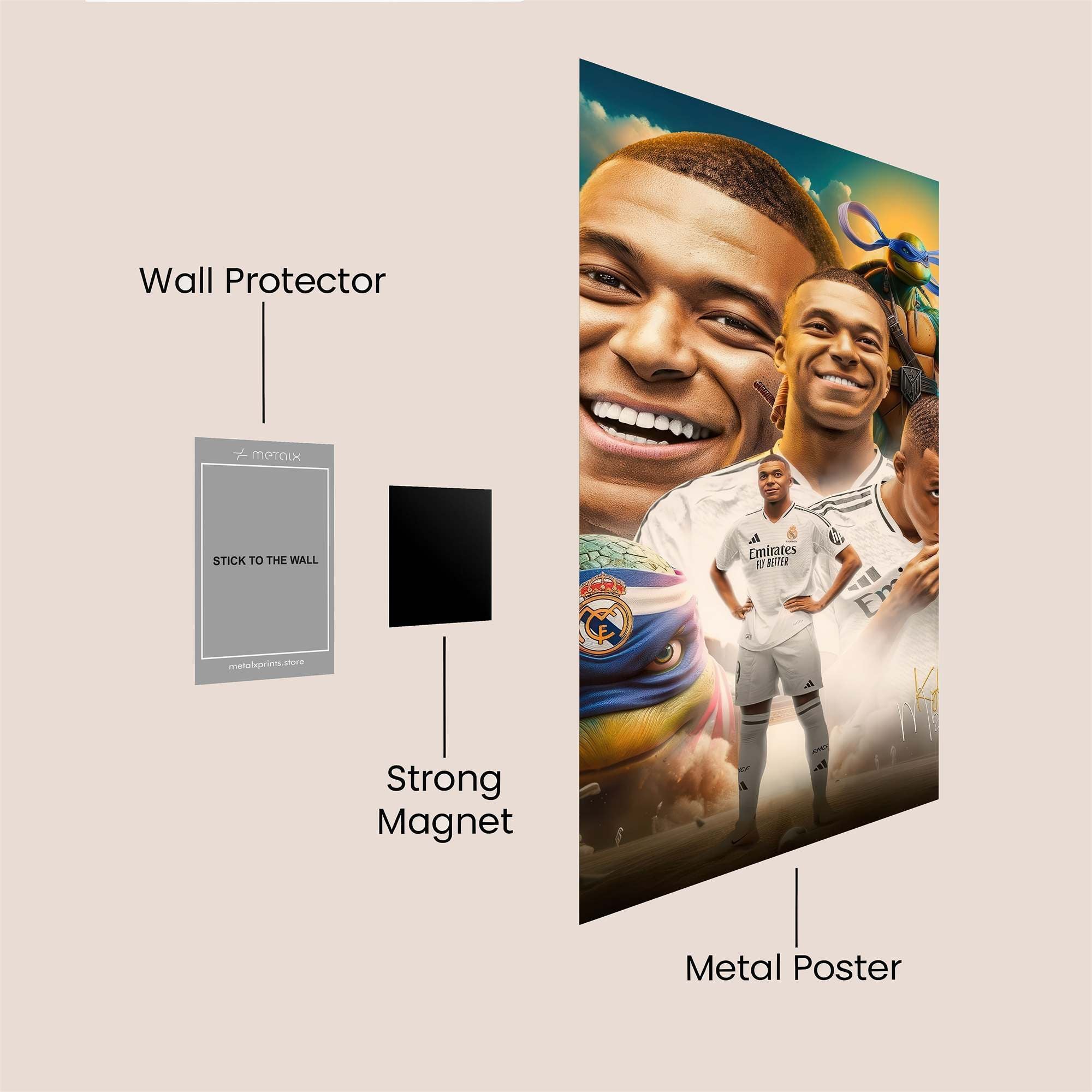 Kylian Heroic Safe Wall Magnetic / M