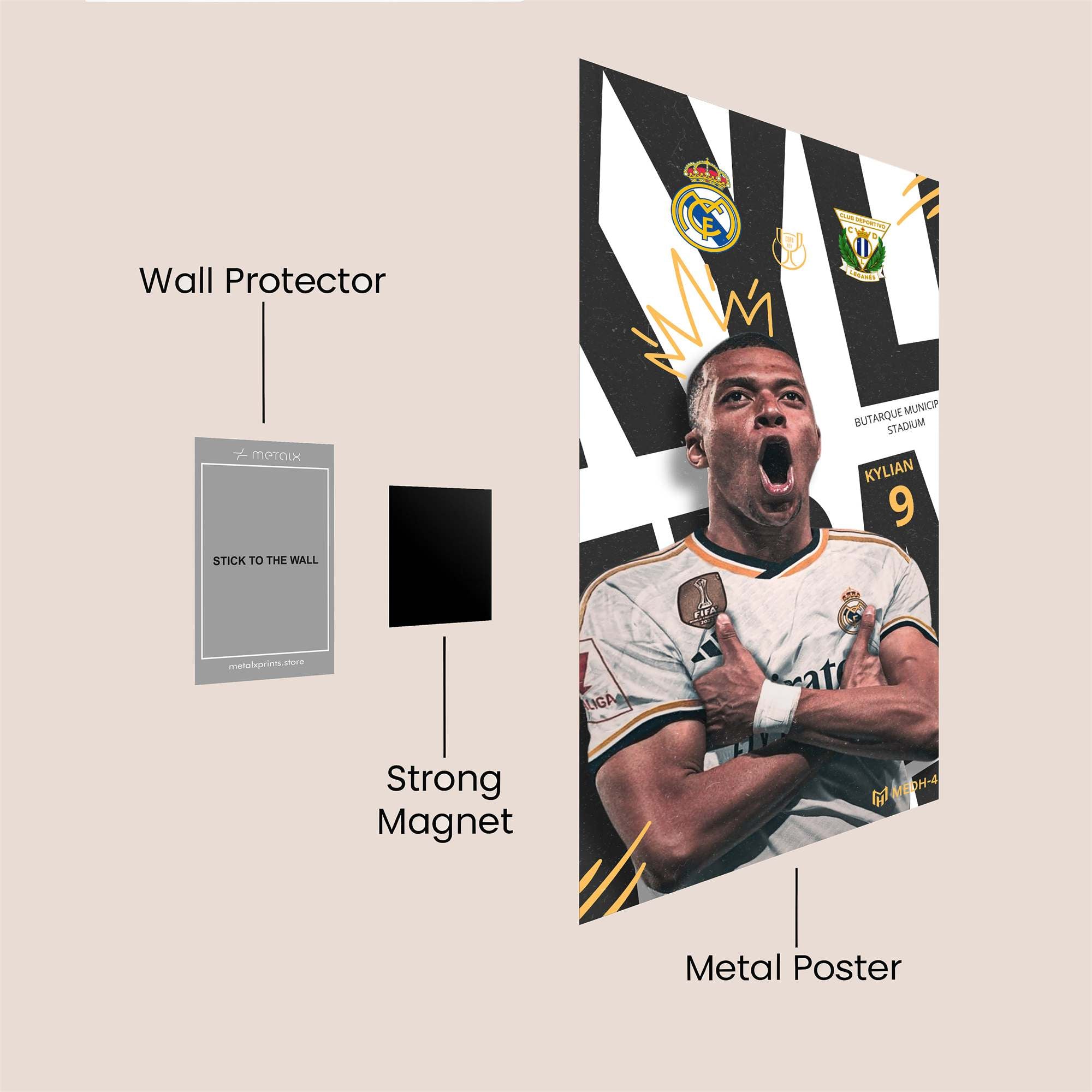 Kylian Ecstasy Safe Wall Magnetic / M