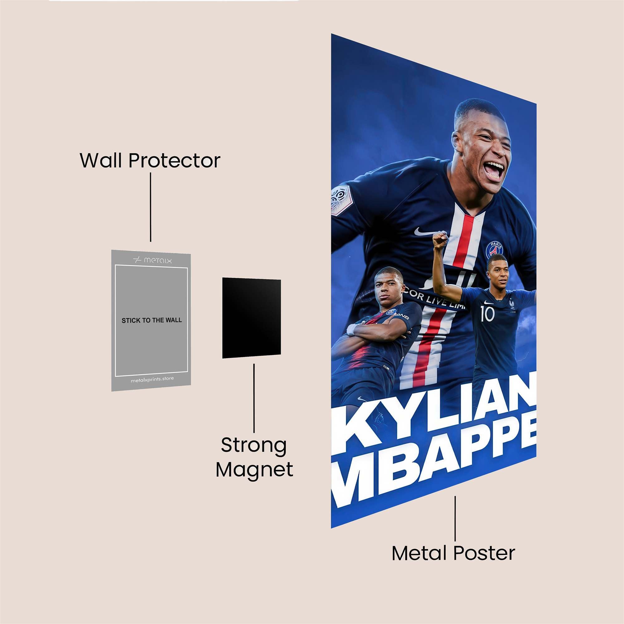 Kylian Triumphant Safe Wall Magnetic / M