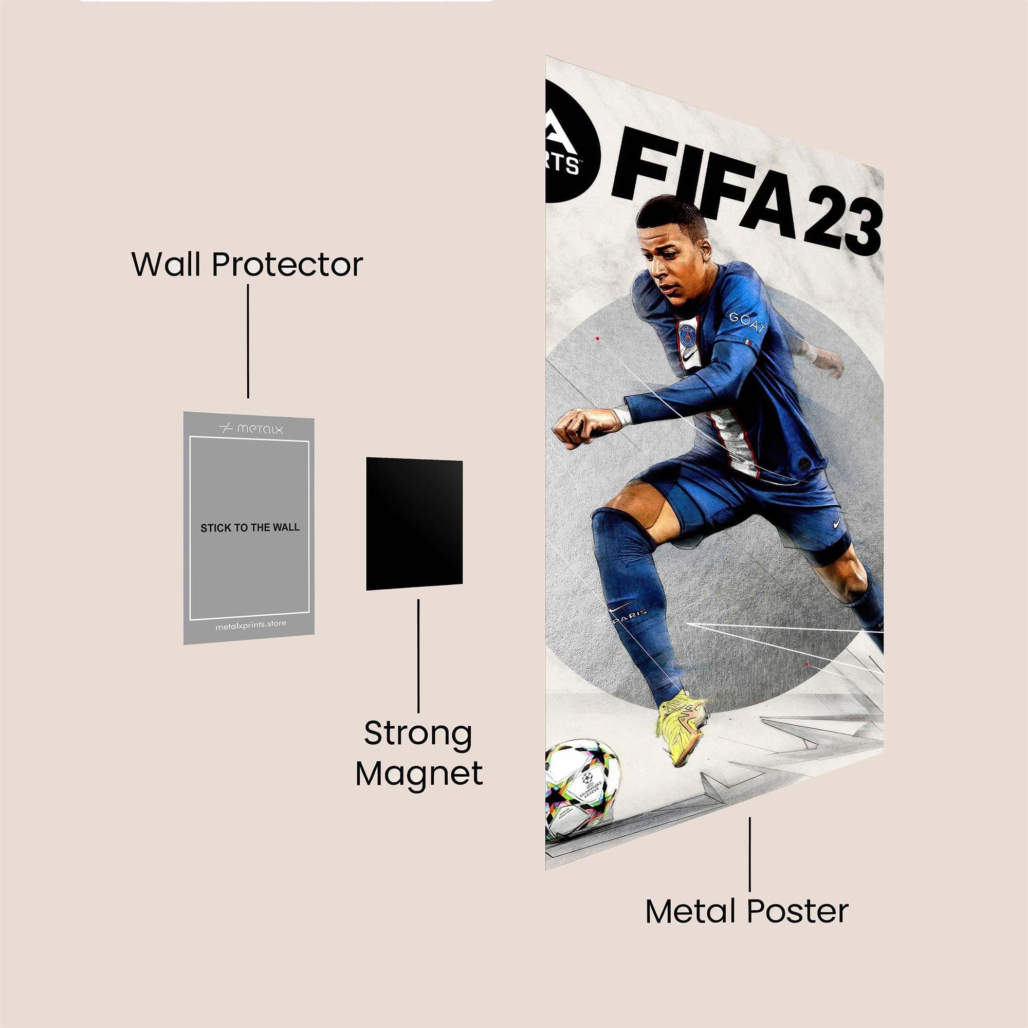 Mbapp? Dynamic Safe Wall Magnetic / M