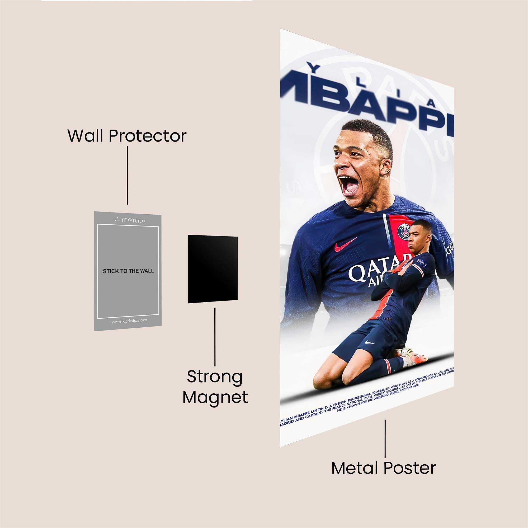 Kylian Triumphant Safe Wall Magnetic / M