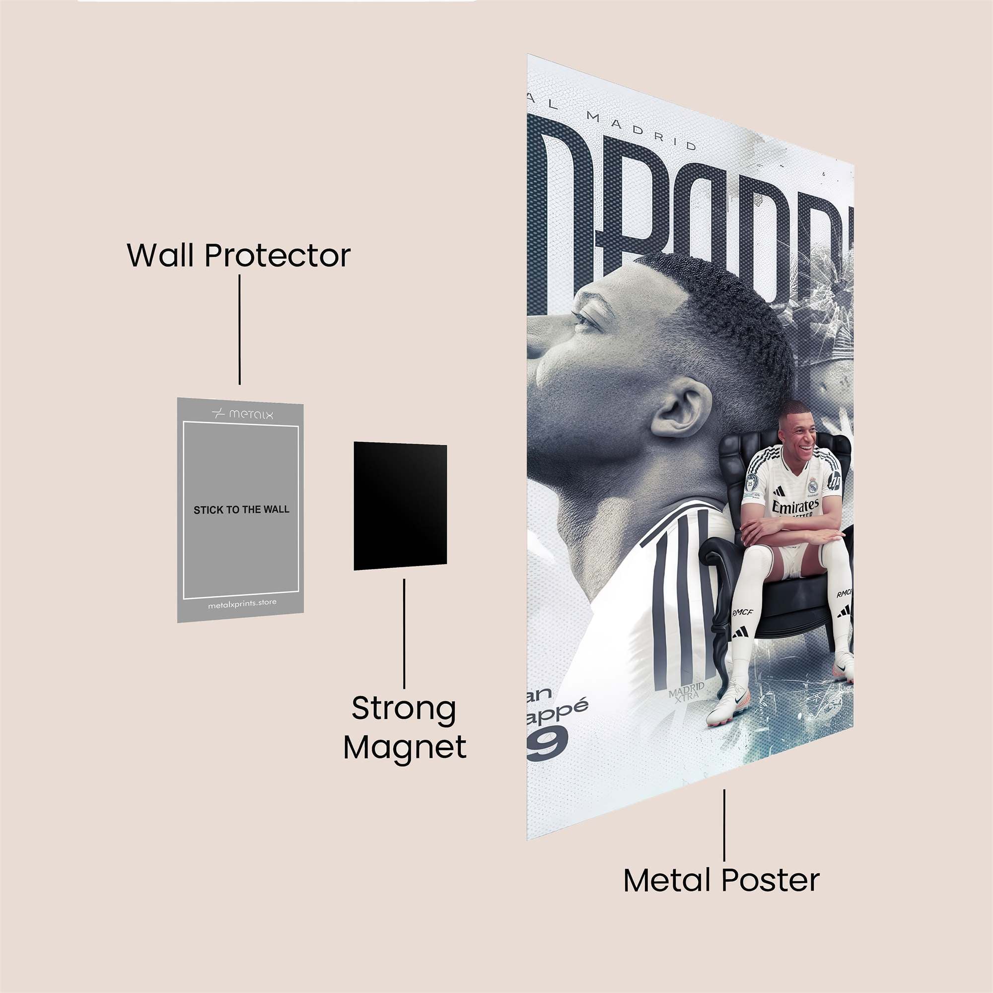 Mbappe Dream Safe Wall Magnetic / M