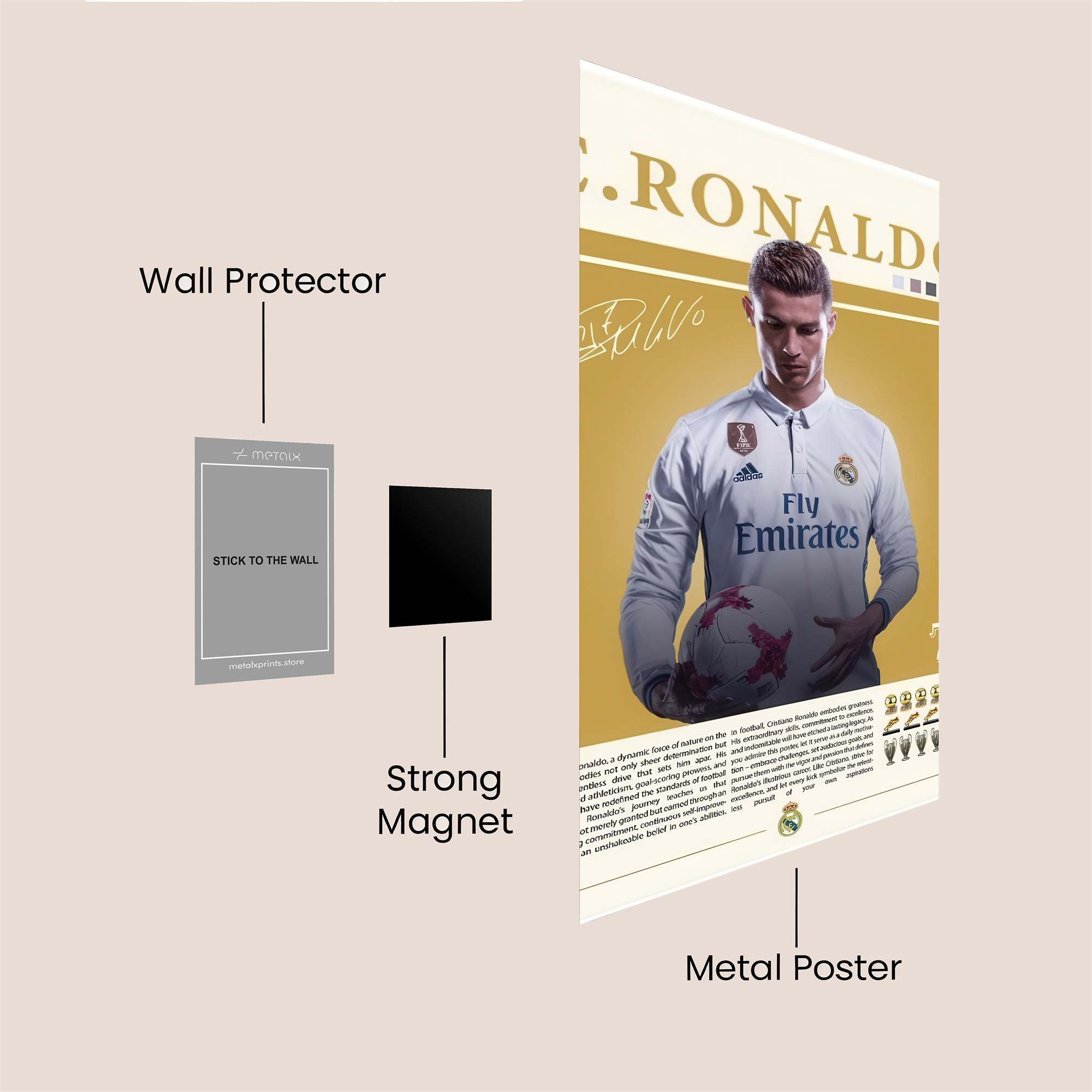 Ronaldo Regal Safe Wall Magnetic / M