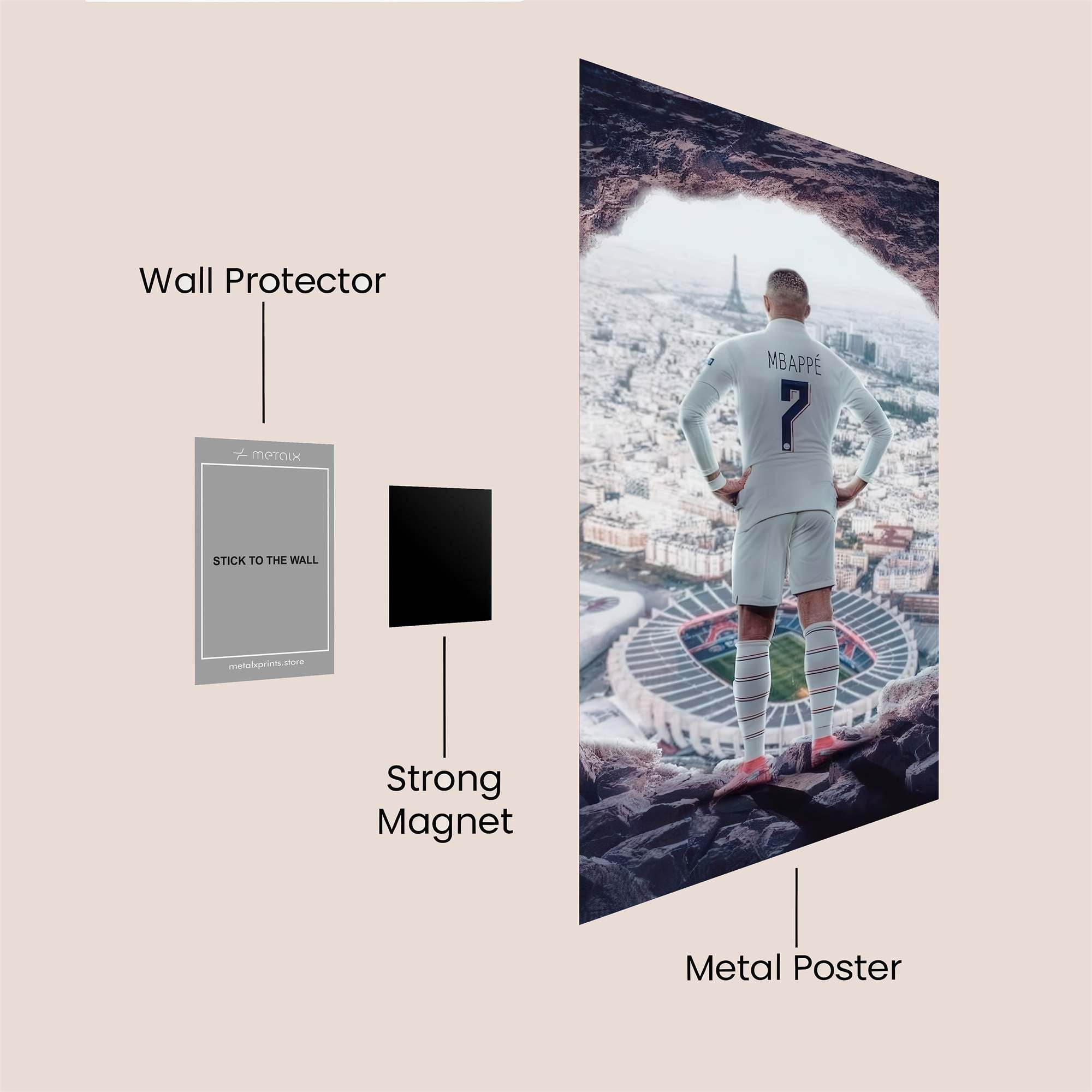 Mbappe Regal Safe Wall Magnetic / M