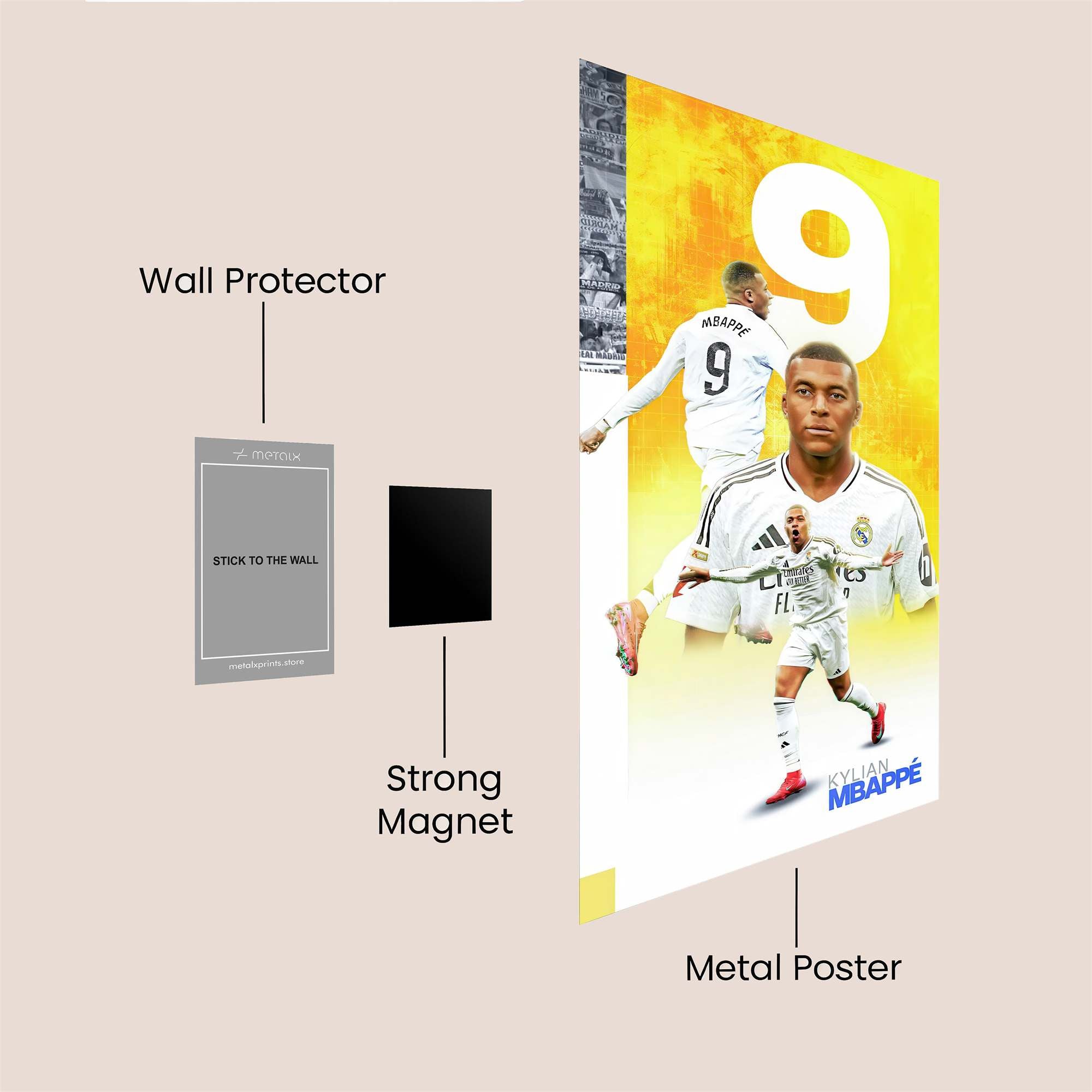 Mbapp? Majestic Safe Wall Magnetic / M