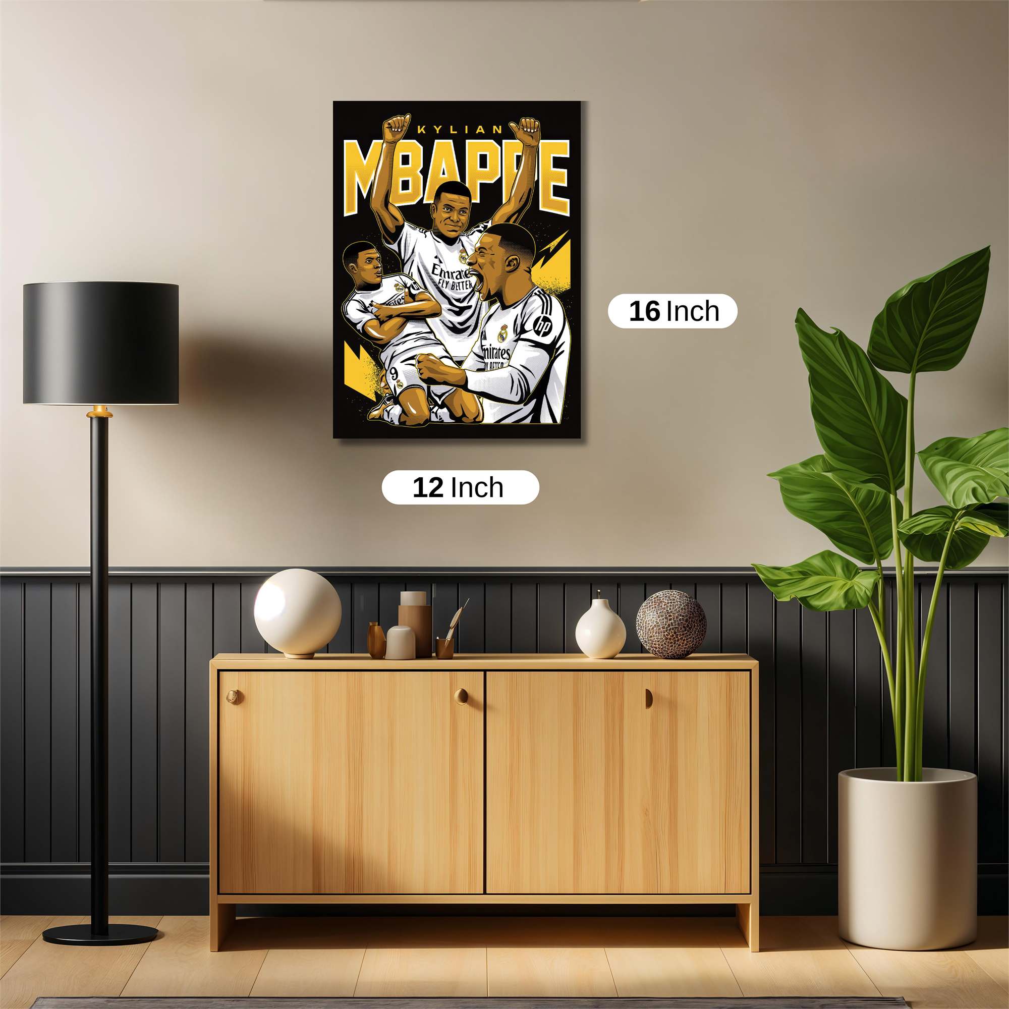 Mbappe Triumphant Safe Wall Magnetic / M