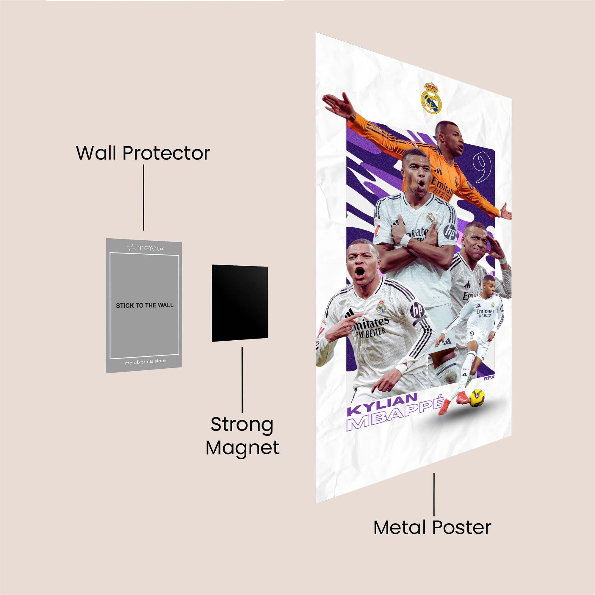 Kylian Triumphant Safe Wall Magnetic / M