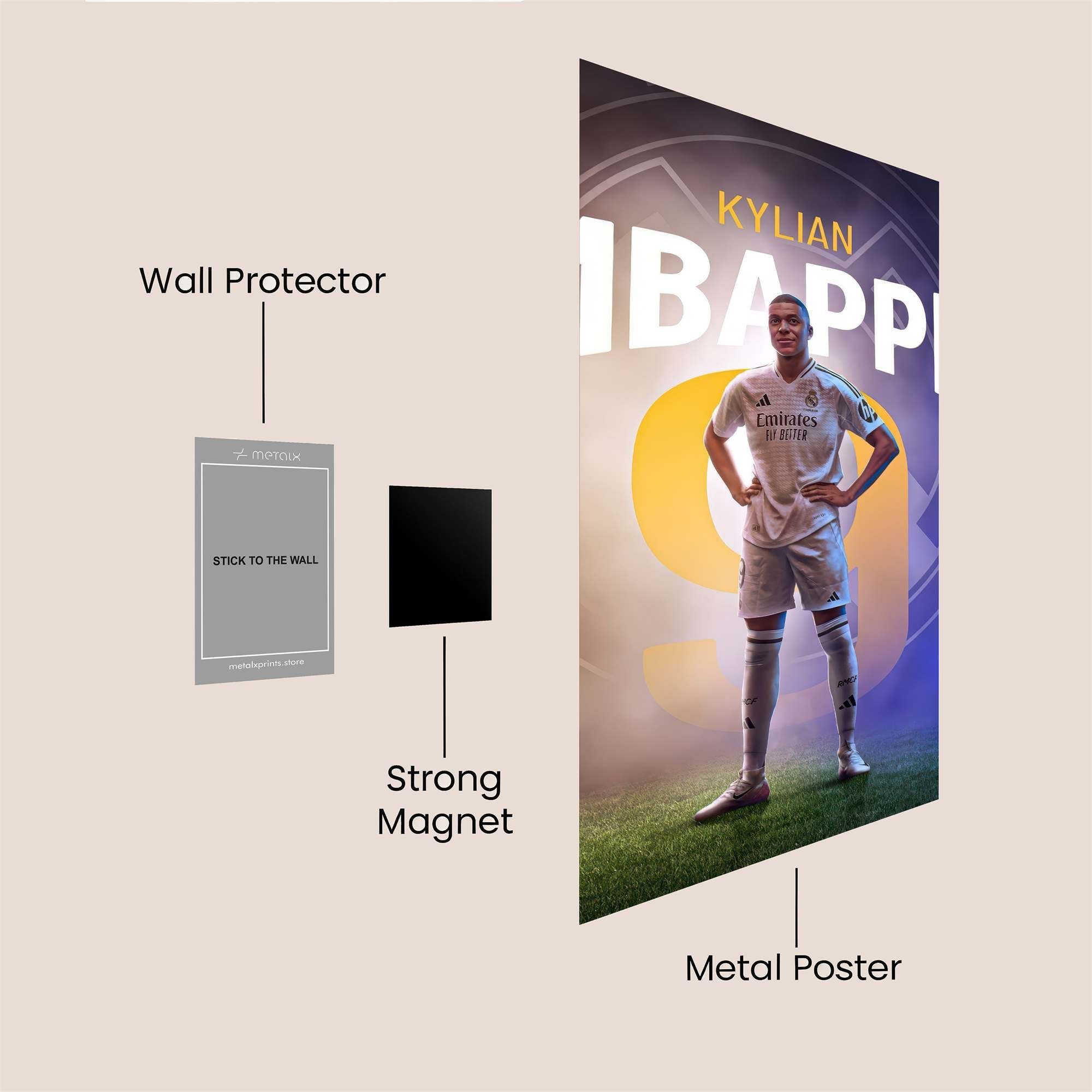 Mbapp? Majestic Safe Wall Magnetic / M
