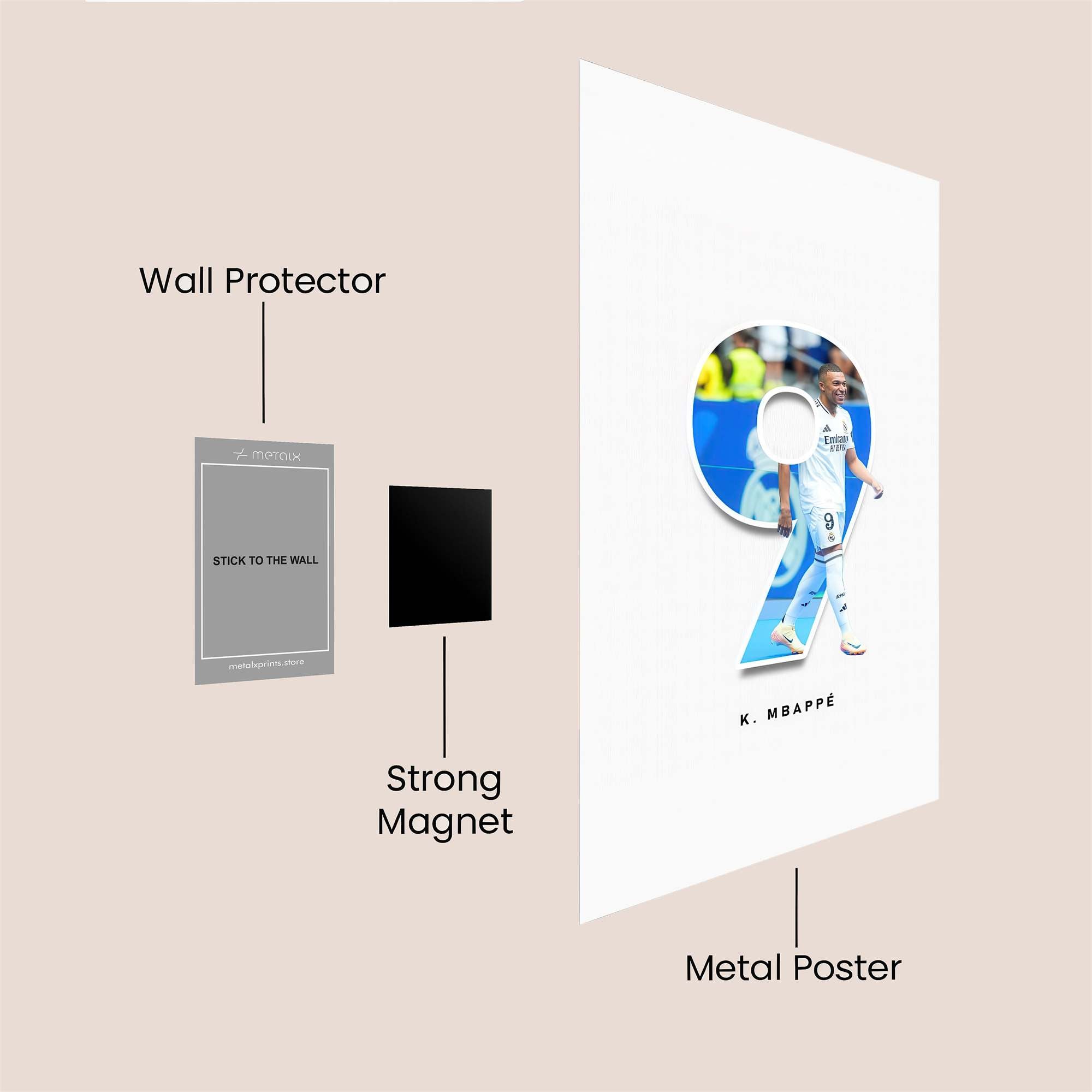 Mbapp? Marvel Safe Wall Magnetic / M