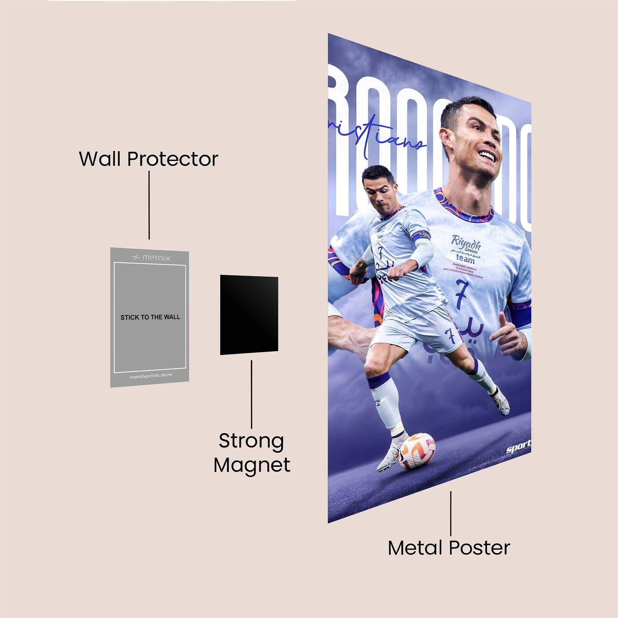 Ronaldo Radiant Safe Wall Magnetic / M