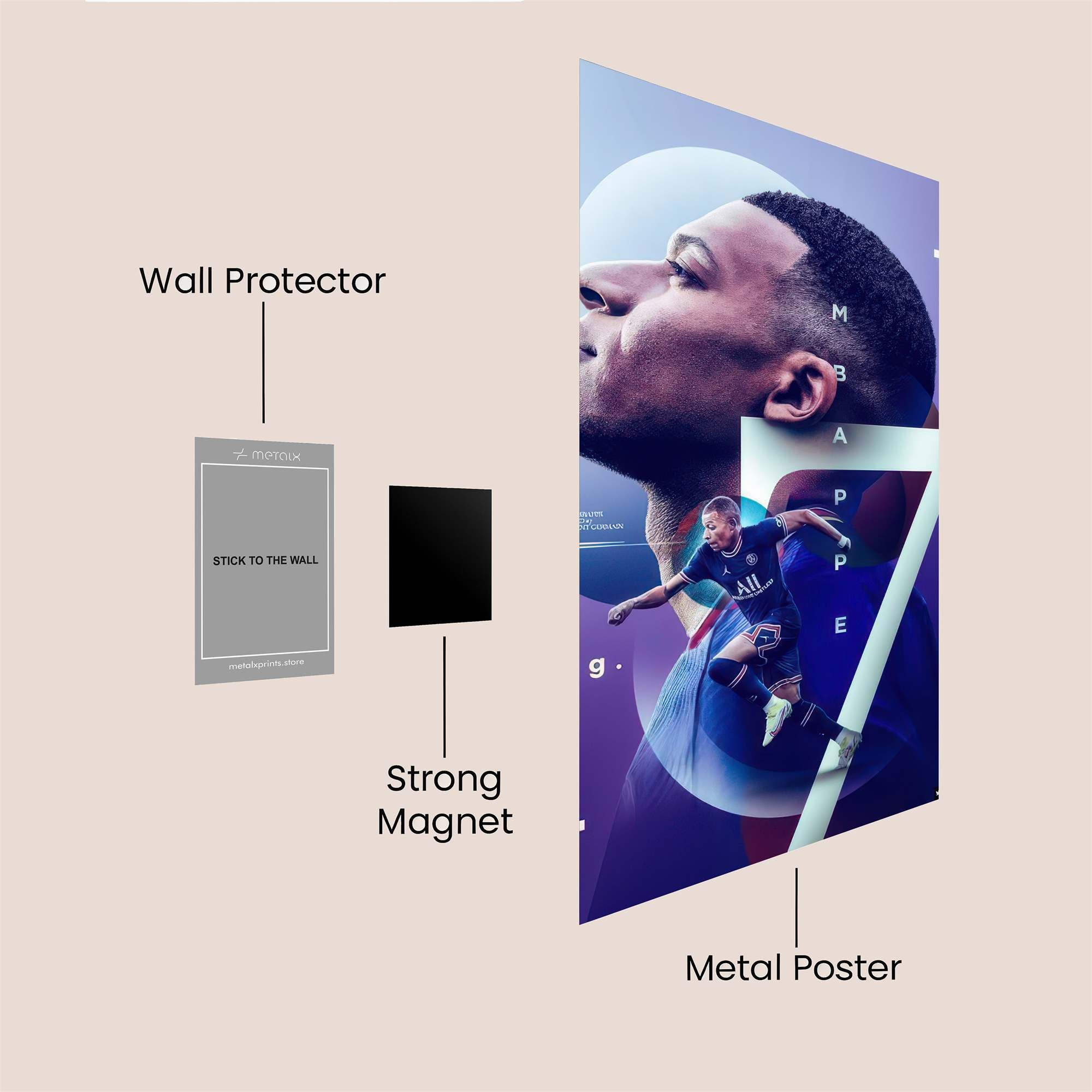 Mbappe Dynamic Safe Wall Magnetic / M