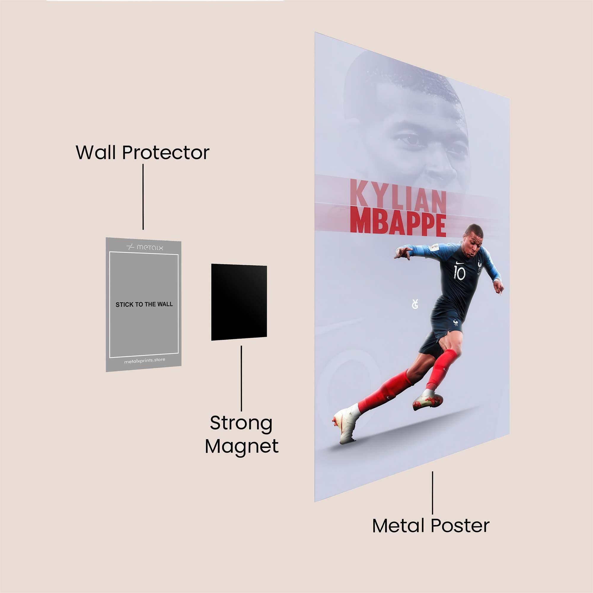 Mbapp? Dynamo Safe Wall Magnetic / M