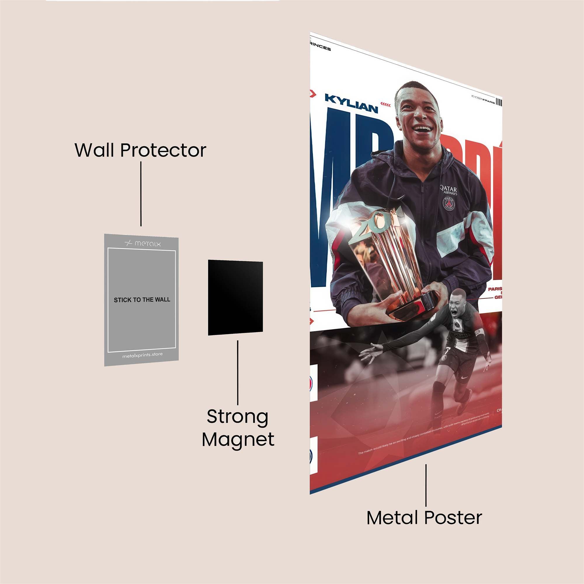 Kylian Triumphant Safe Wall Magnetic / M