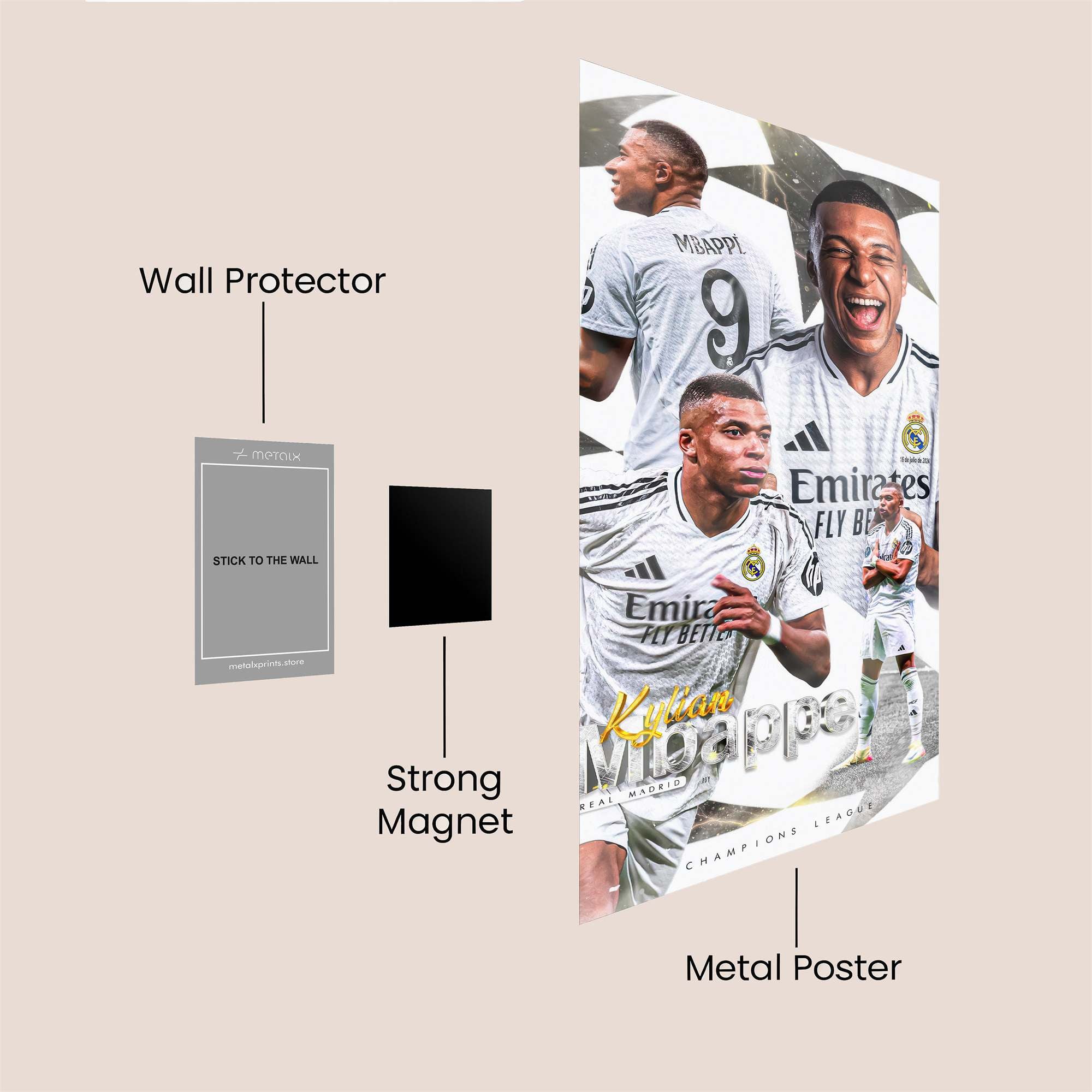 Kylian Ecstatic Safe Wall Magnetic / M