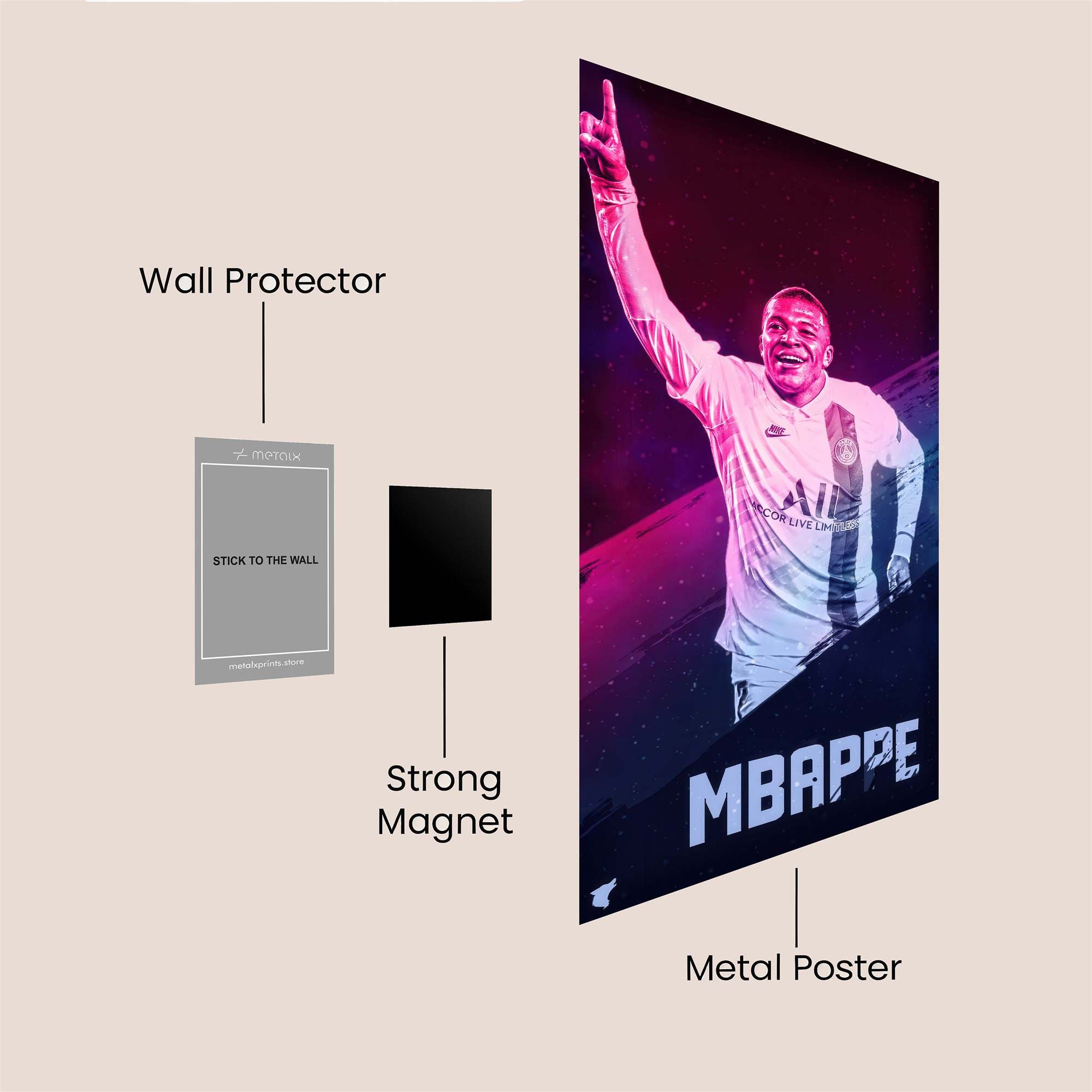 Mbapp? Euphoric Safe Wall Magnetic / M
