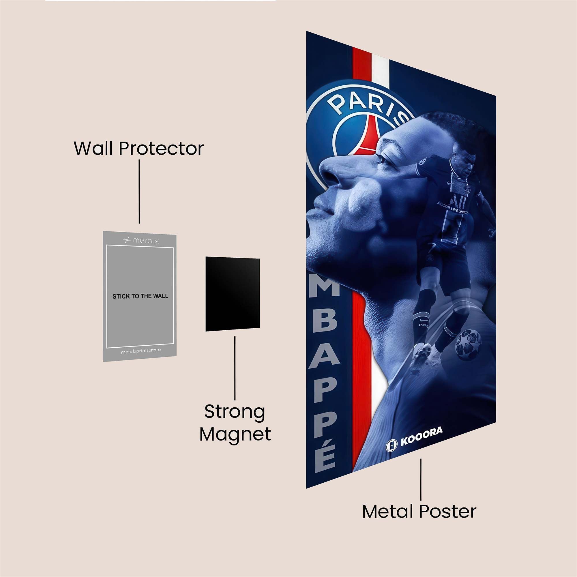 Mbapp? Majestic Safe Wall Magnetic / M