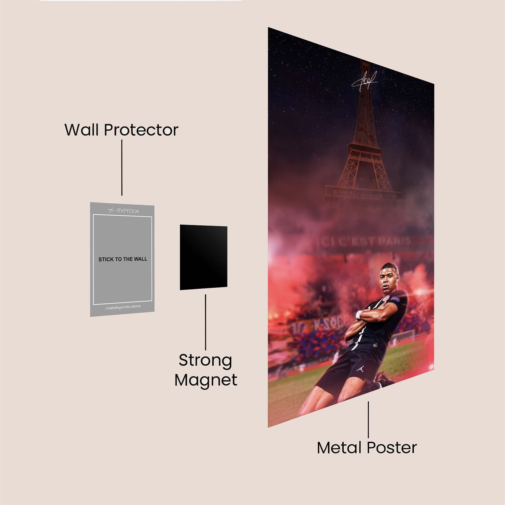 Mbapp? Majestic Safe Wall Magnetic / M