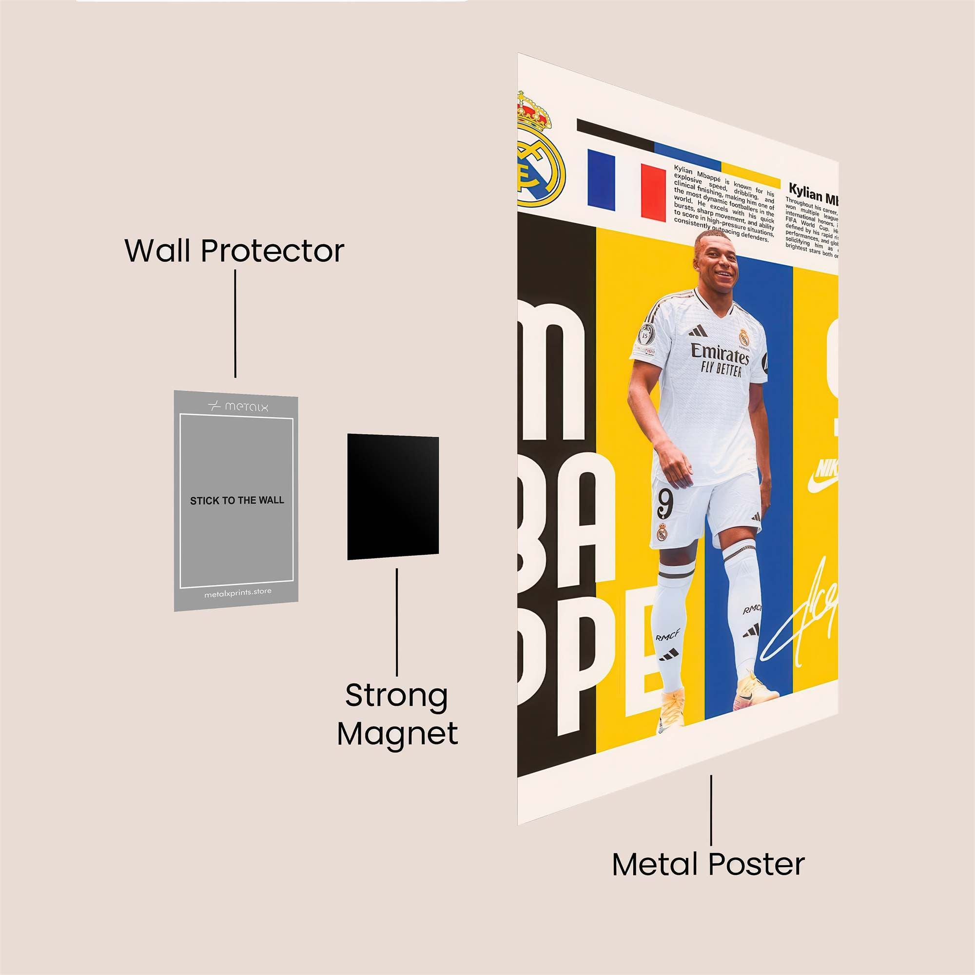Mbapp? Majestic Safe Wall Magnetic / M