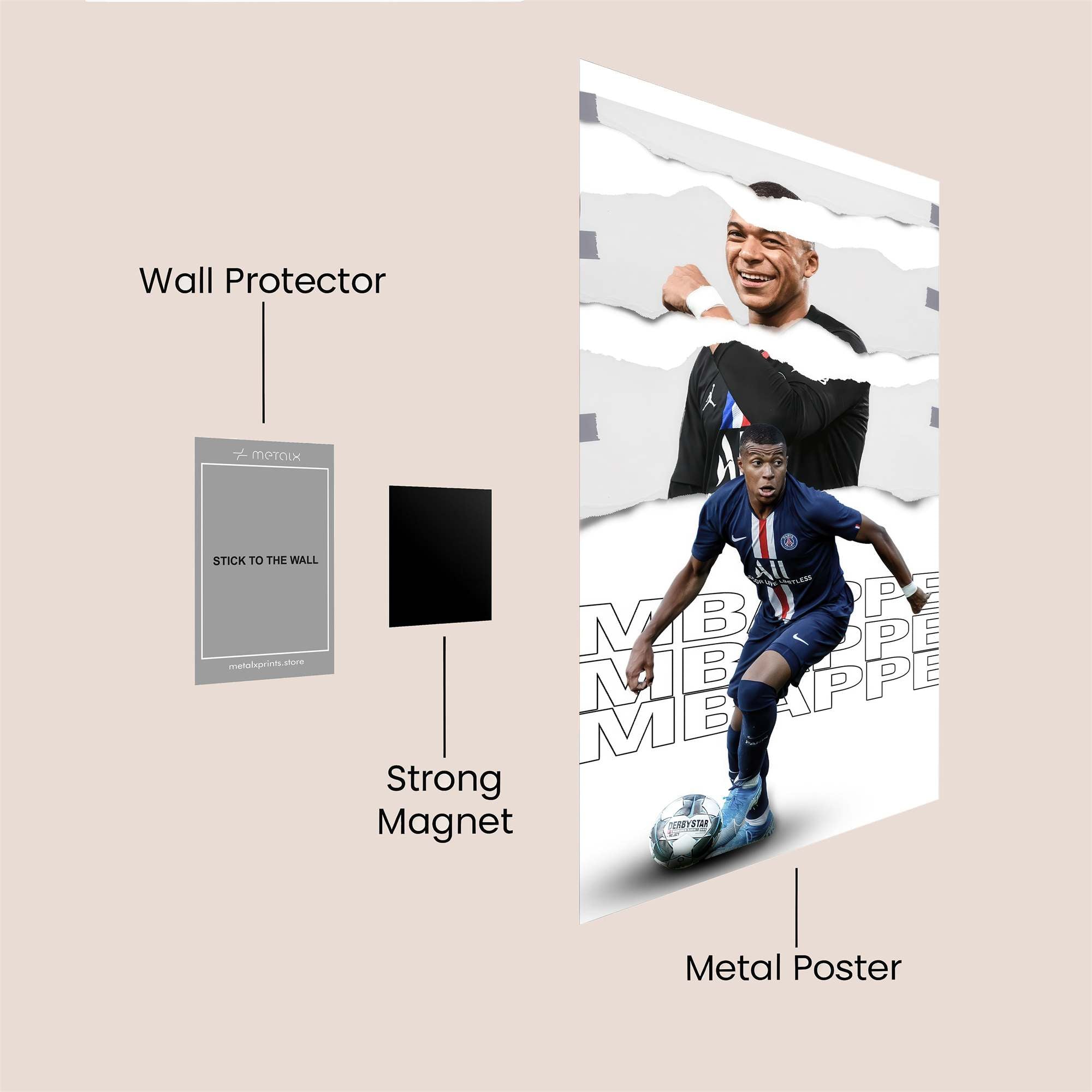 Mbappe Dynamic Safe Wall Magnetic / M