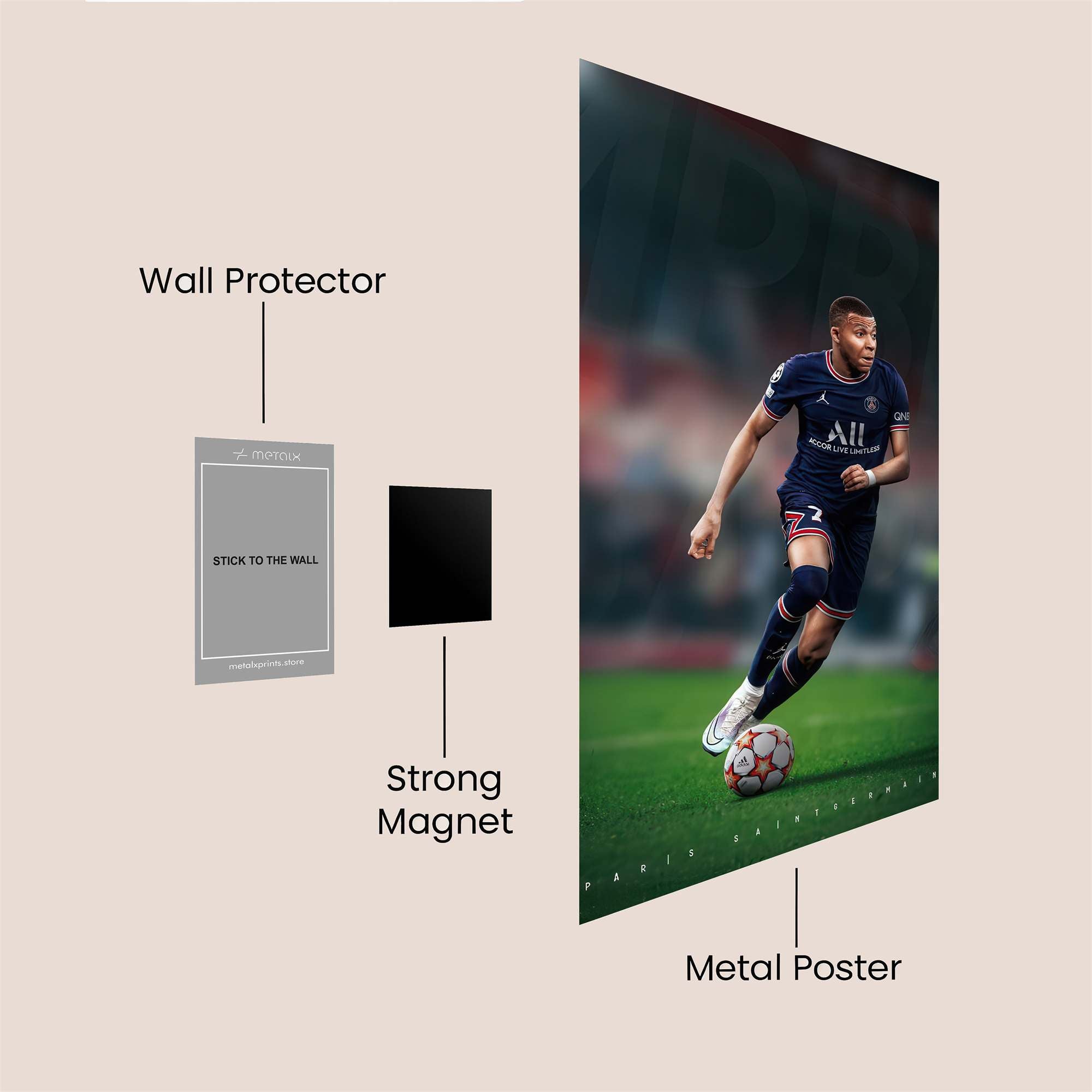 Mbappe Magic Safe Wall Magnetic / M