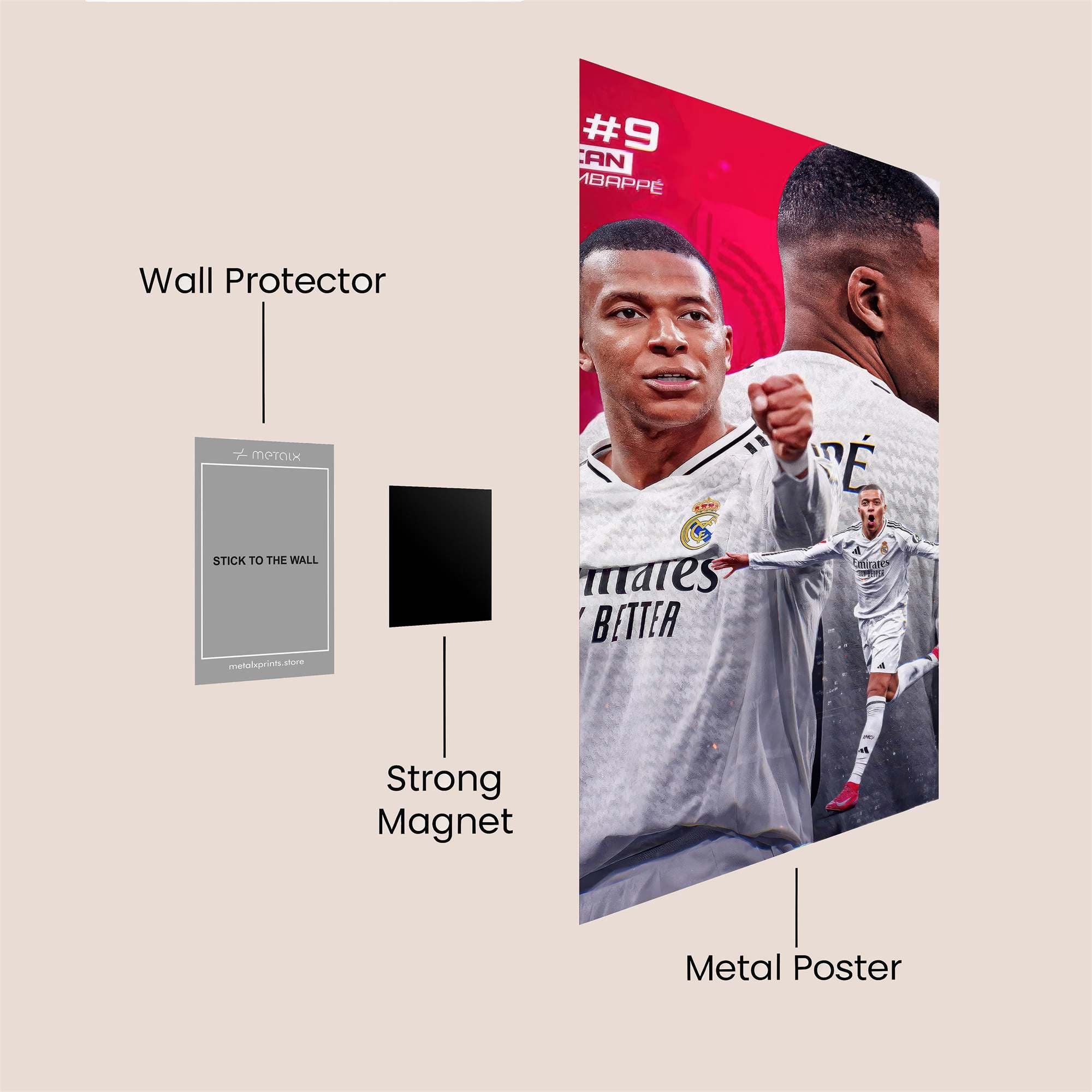 Kylian Kinetic Safe Wall Magnetic / M