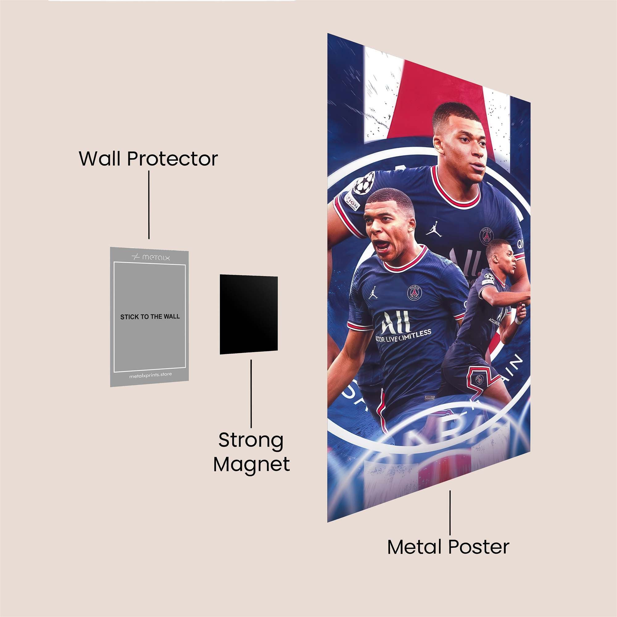 Mbapp? Majestic Safe Wall Magnetic / M