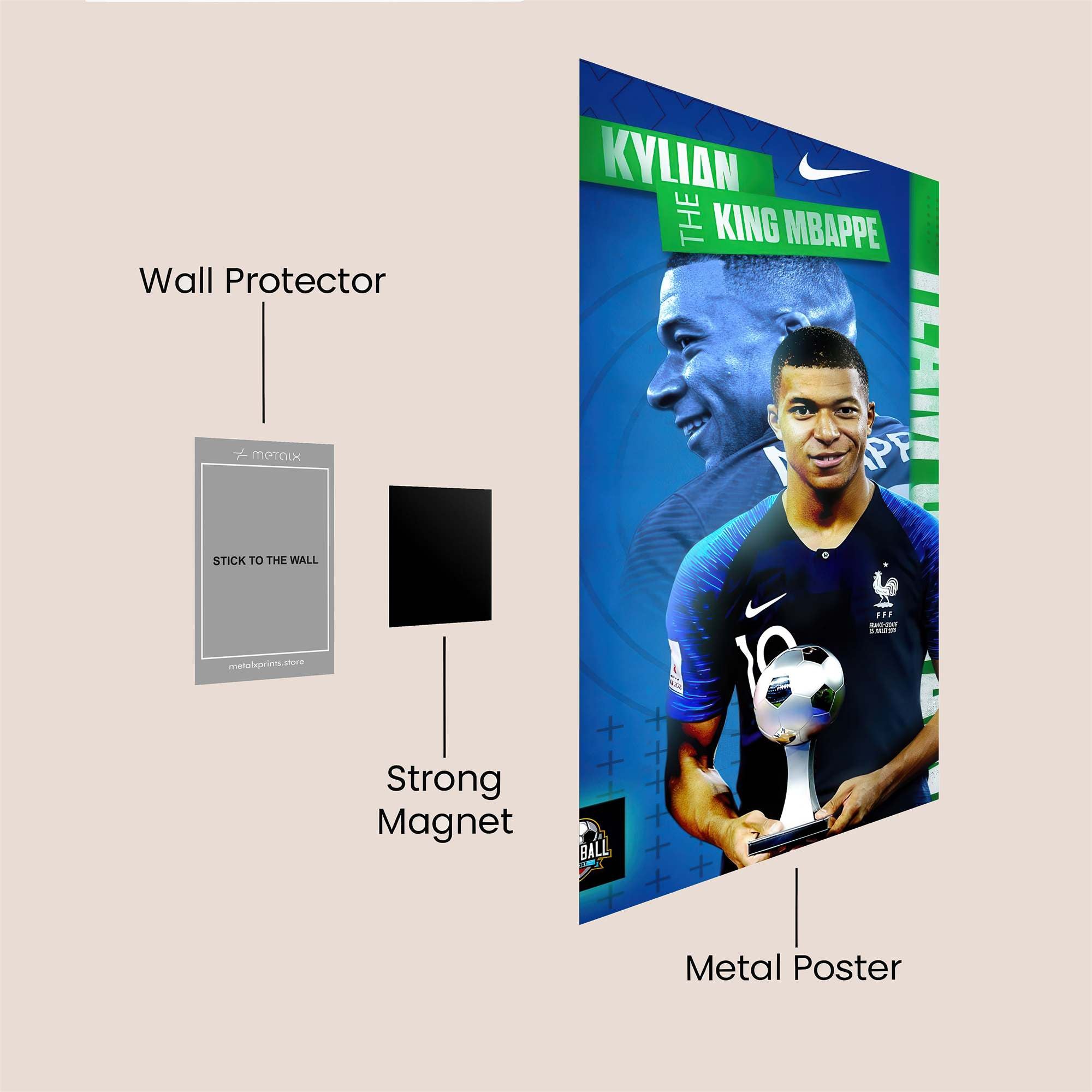 Mbapp? Majestic Safe Wall Magnetic / M