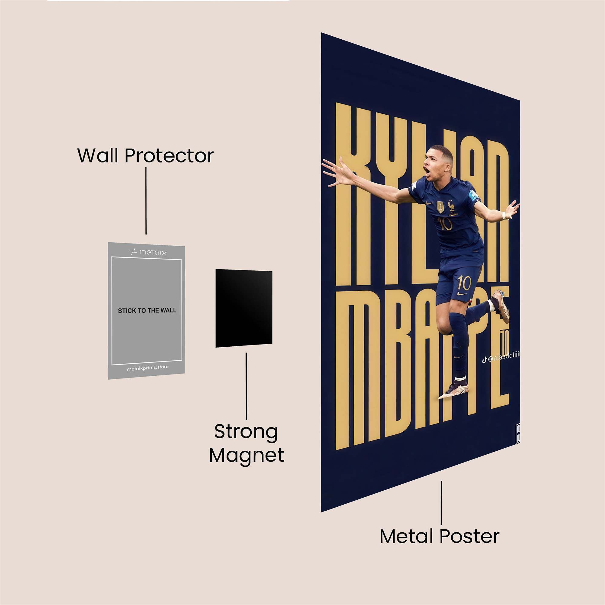 Mbappe Euphoria Safe Wall Magnetic / M