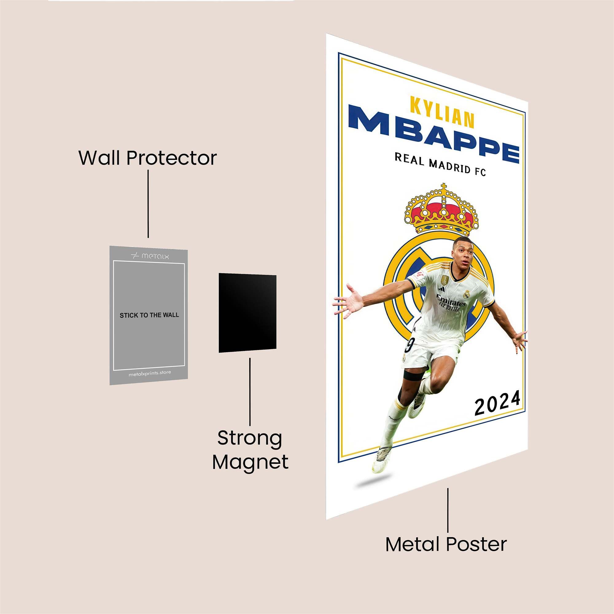 Mbapp? Arrival Safe Wall Magnetic / M