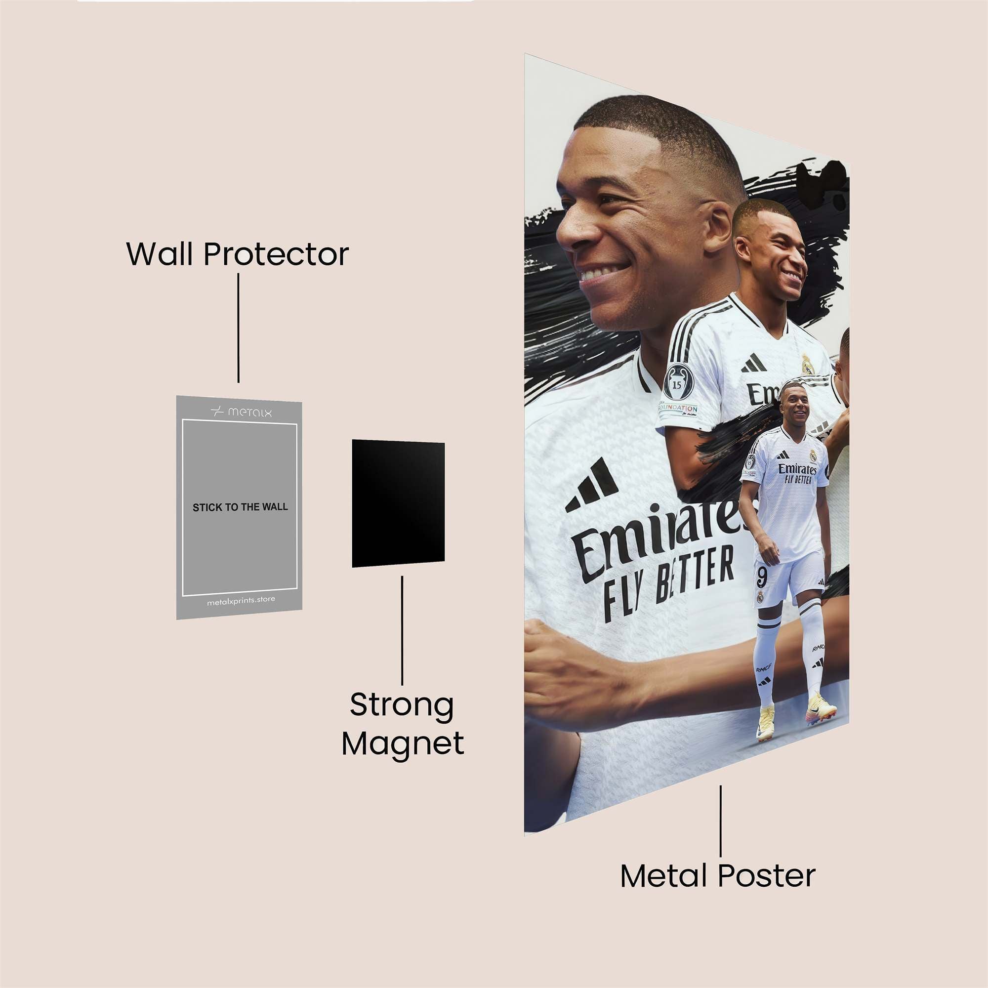 Mbappe Ecstasy Safe Wall Magnetic / M