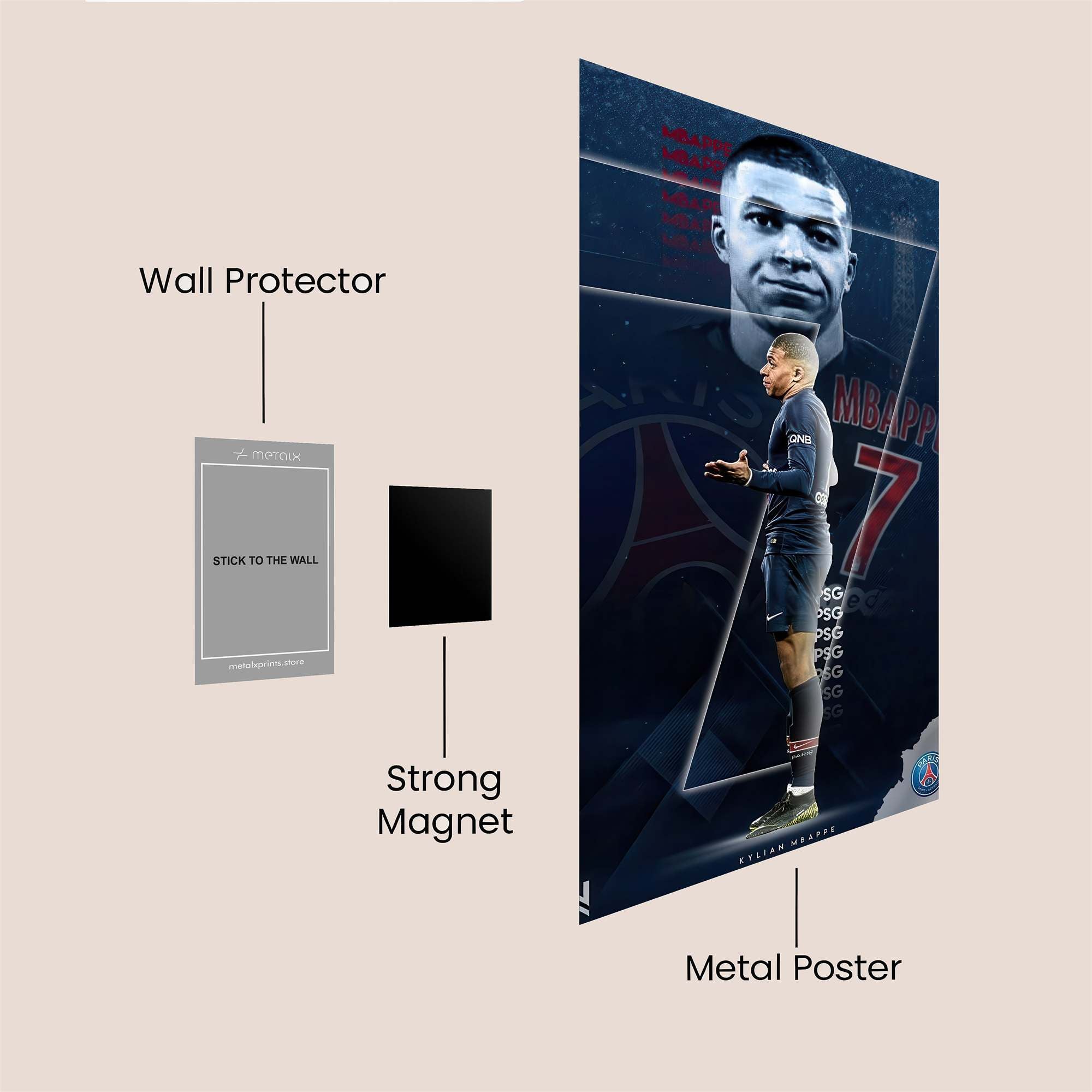 Mbapp? Majestic Safe Wall Magnetic / M