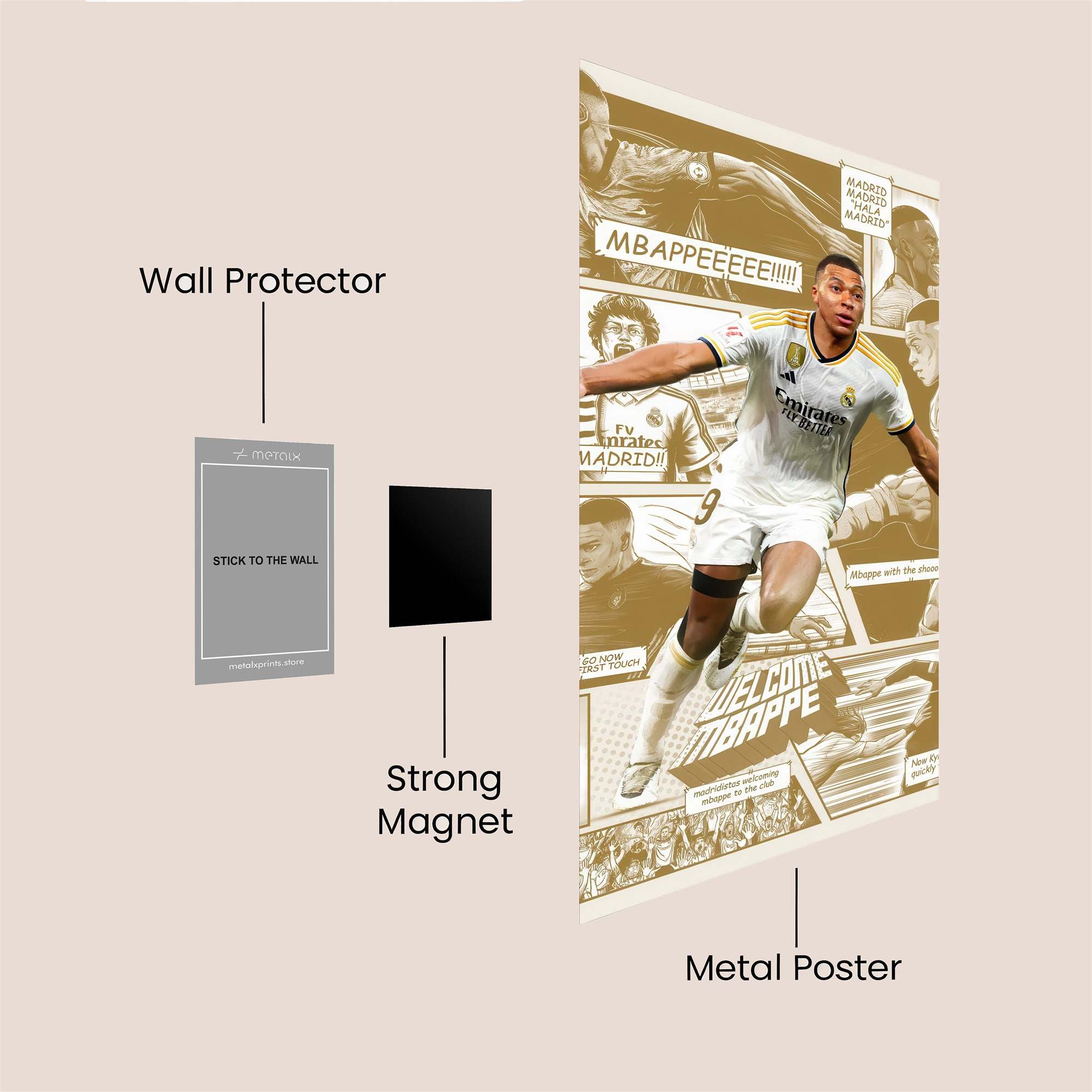 Mbapp? Arrival Safe Wall Magnetic / M
