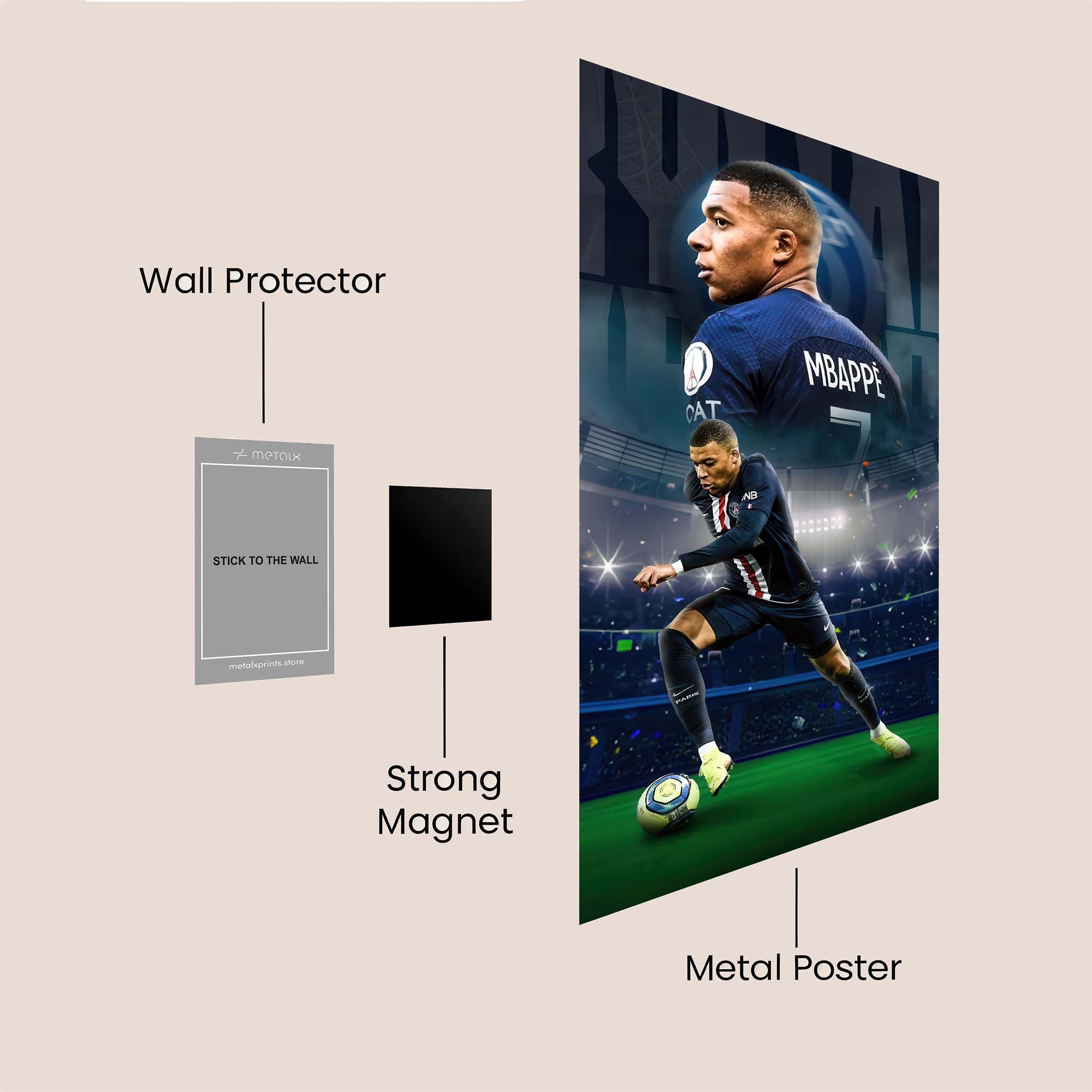 Mbapp? Majestic Safe Wall Magnetic / M