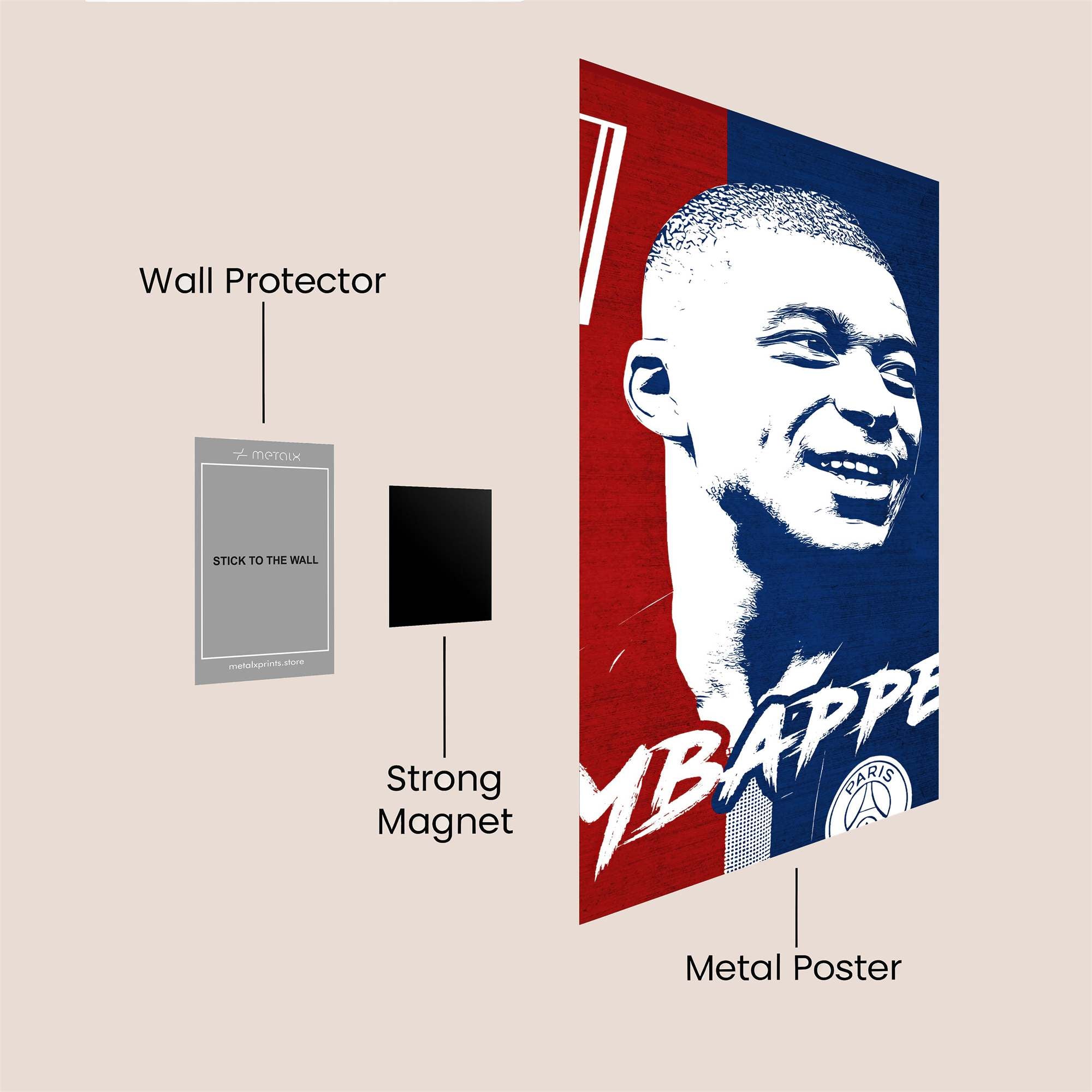 Mbapp? Majestic Safe Wall Magnetic / M