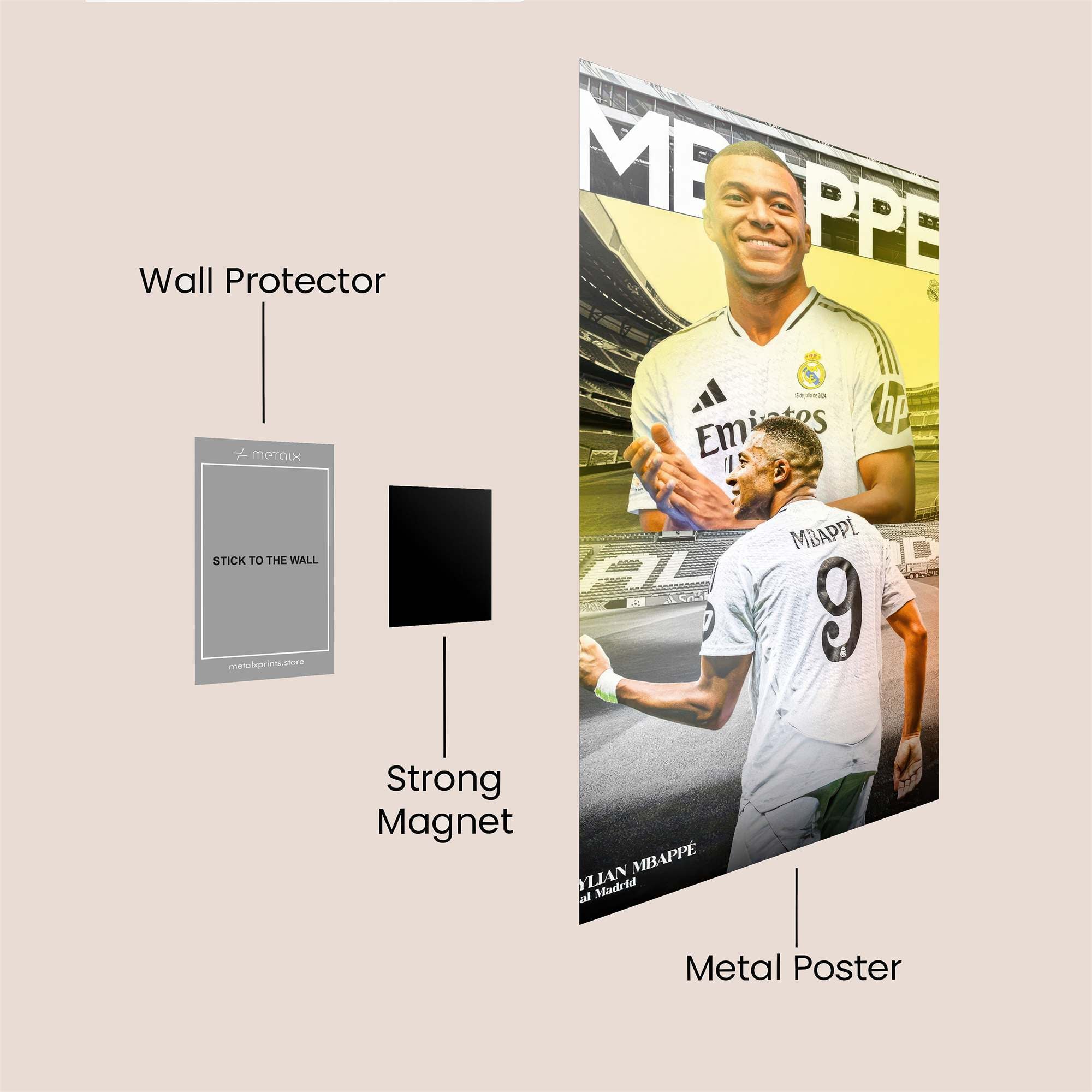 Mbappe Dynamic Safe Wall Magnetic / M