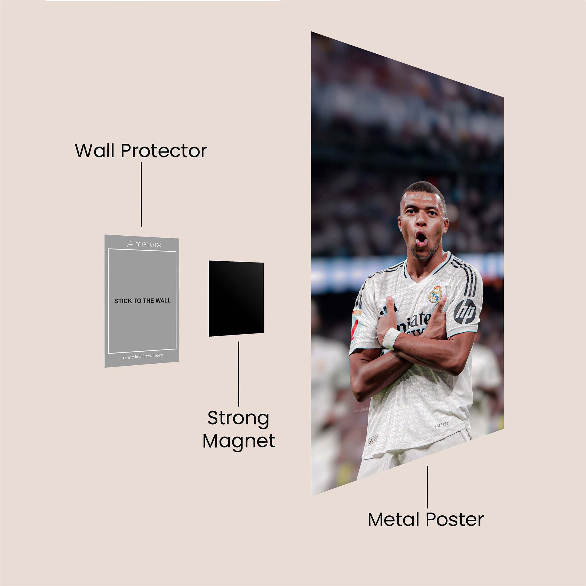 Ronaldo Triumphant Safe Wall Magnetic / M