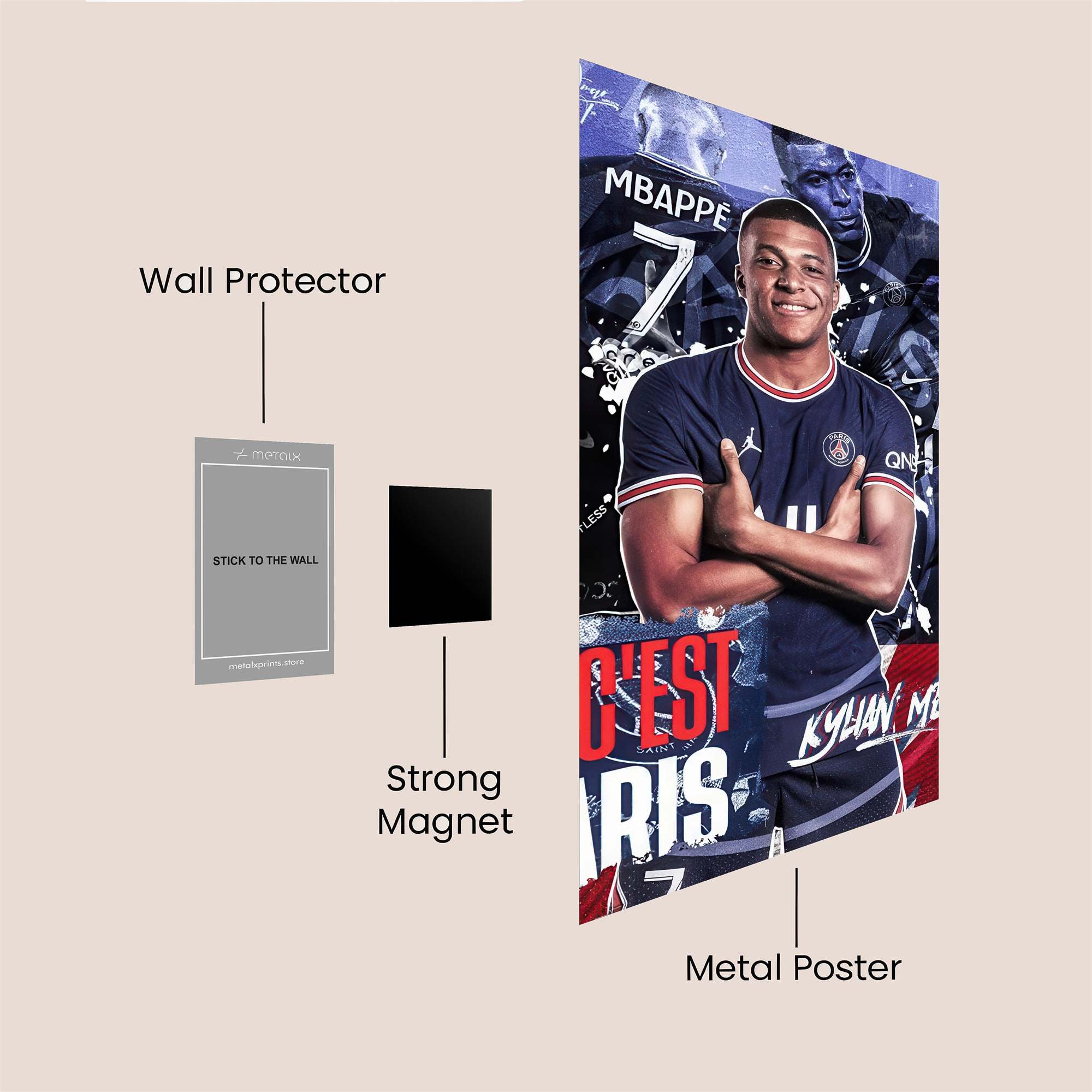 Mbapp? Majestic Safe Wall Magnetic / M