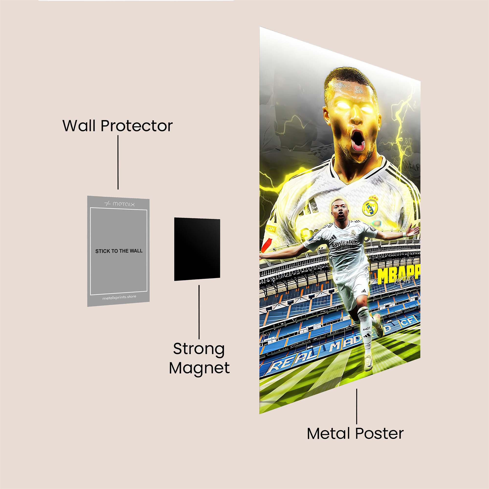 Mbapp? Thunder Safe Wall Magnetic / M