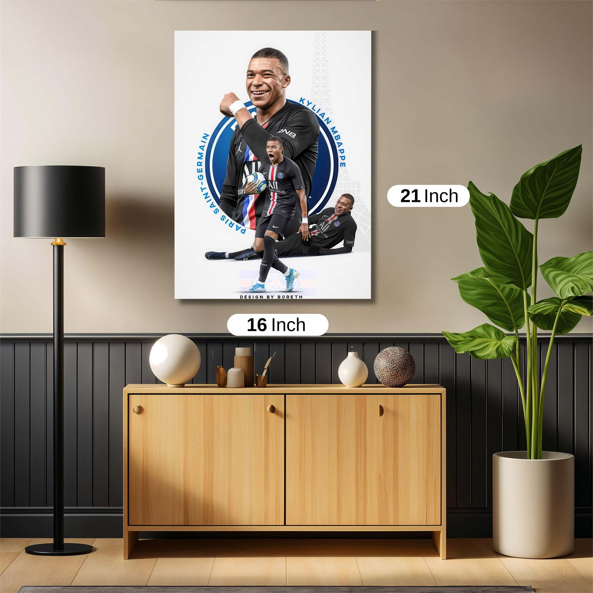 Mbappe Triumphant Safe Wall Magnetic / M