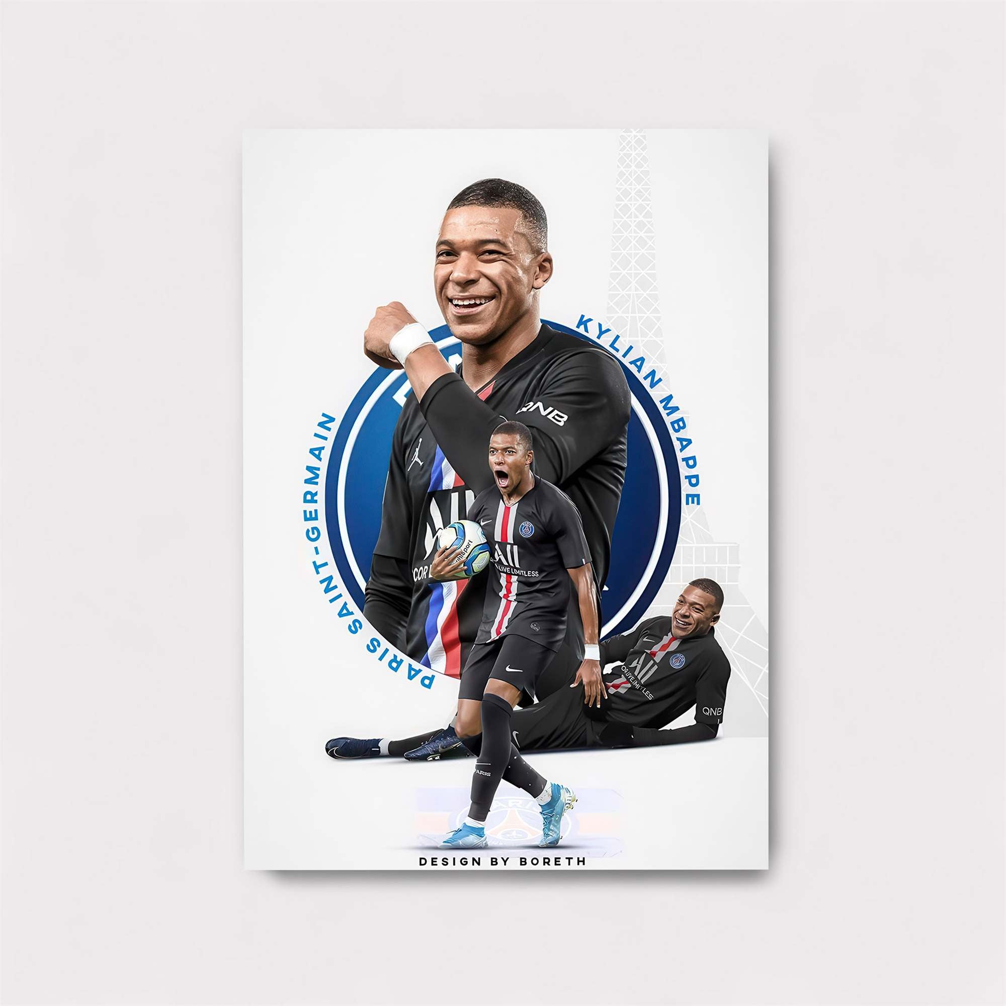 Mbappe Triumphant Safe Wall Magnetic / M